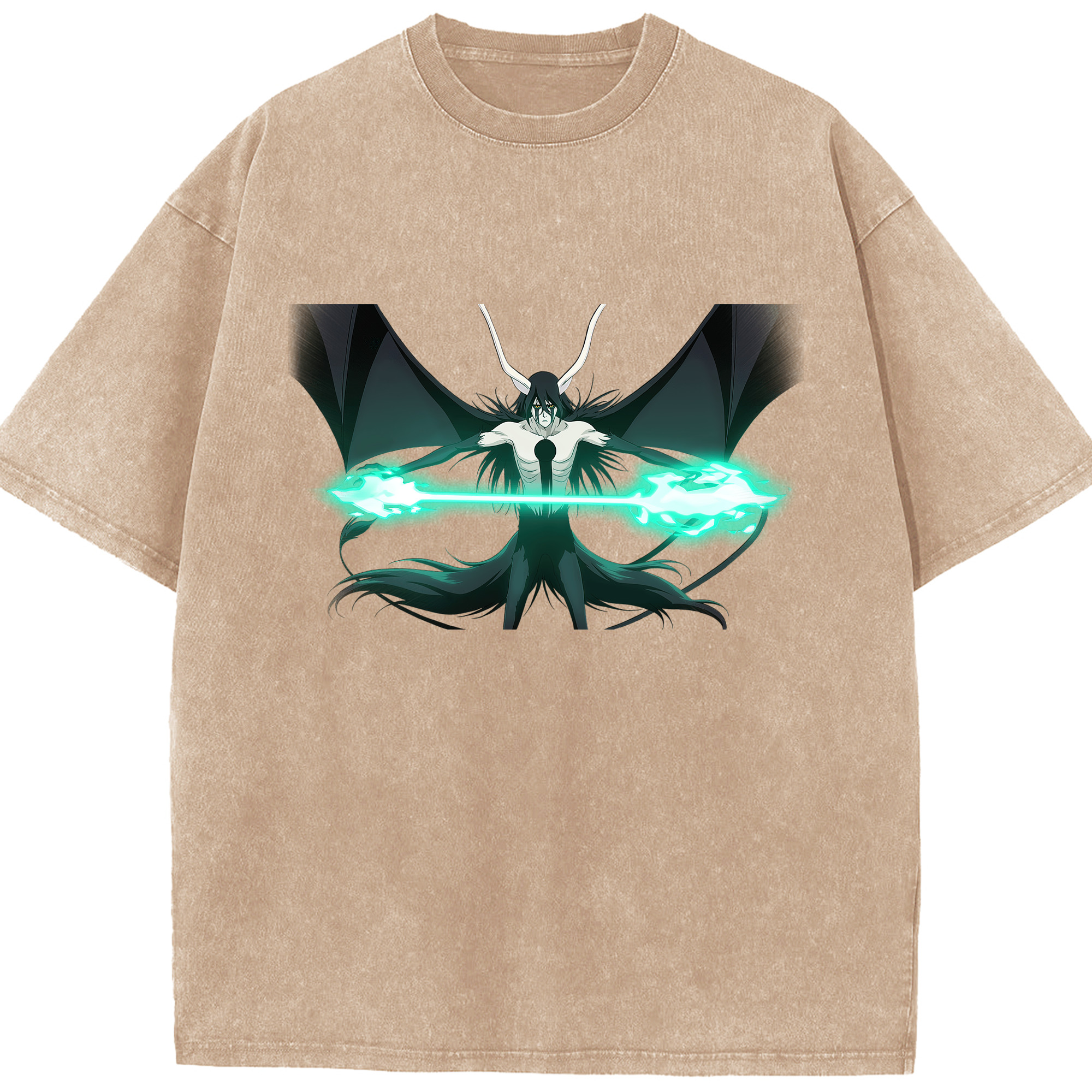 （画像用） ブリーチ ウルキオラ·シファー BLEACH Ulquiorra cifer 綿100% ヴィンテージ風 半袖Tシャツ（フロントプリント）