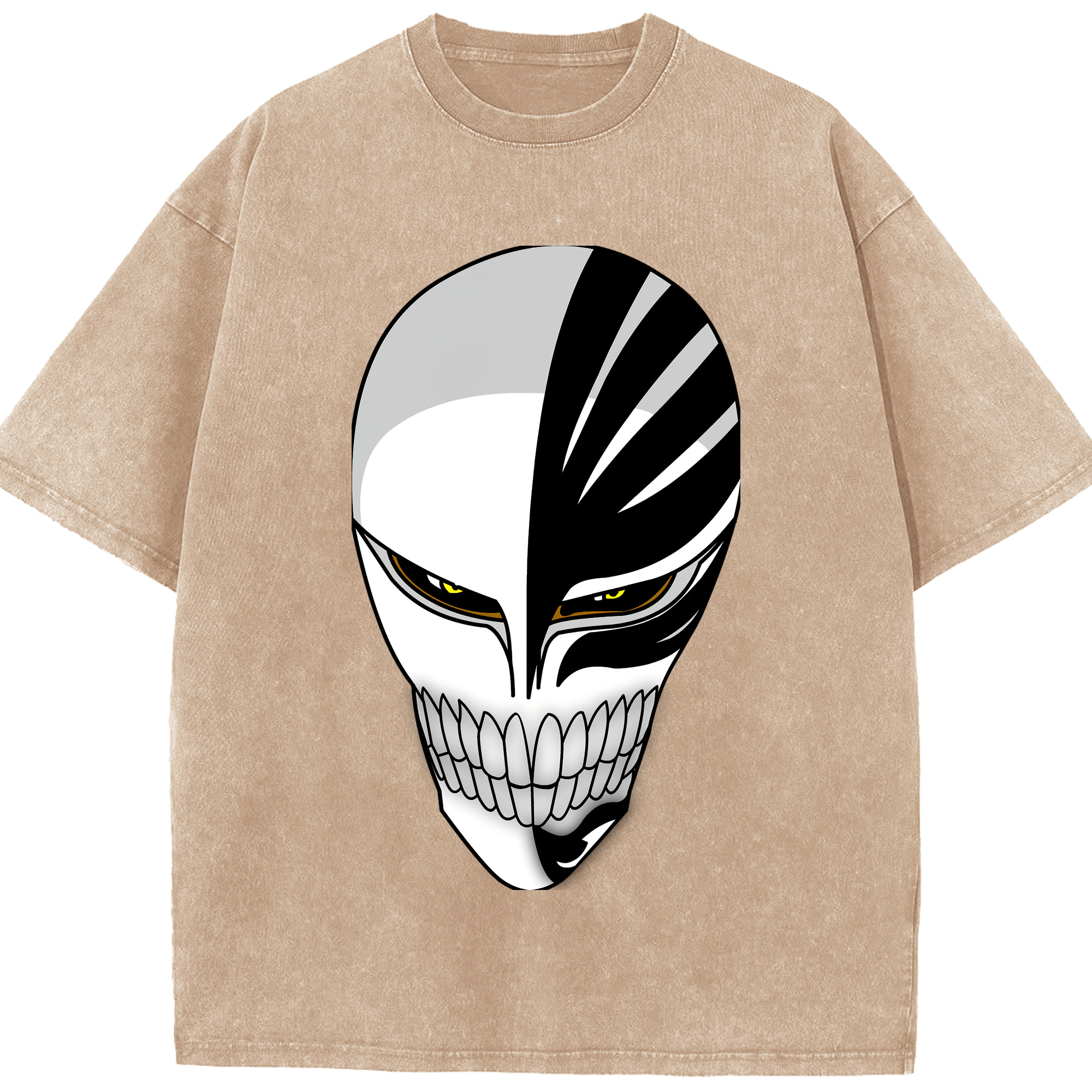 （画像用） ブリーチ 黒崎一護（くろさき いちご）BLEACH Kurosaki Ichigo 綿100% ヴィンテージ風 半袖Tシャツ（フロントプリント）