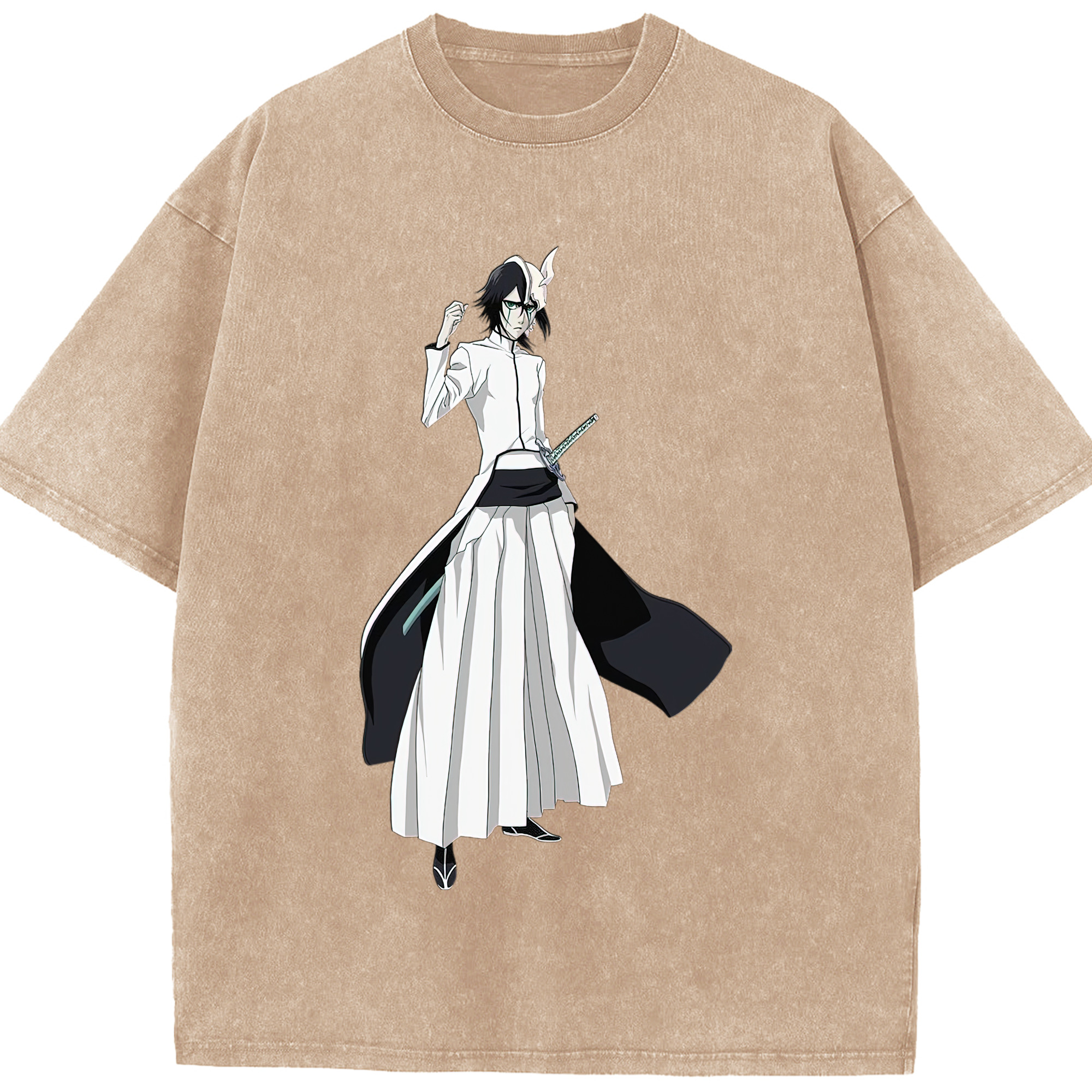 （画像用） ブリーチ ウルキオラ·シファー BLEACH Ulquiorra cifer 綿100% ヴィンテージ風 半袖Tシャツ（フロントプリント）