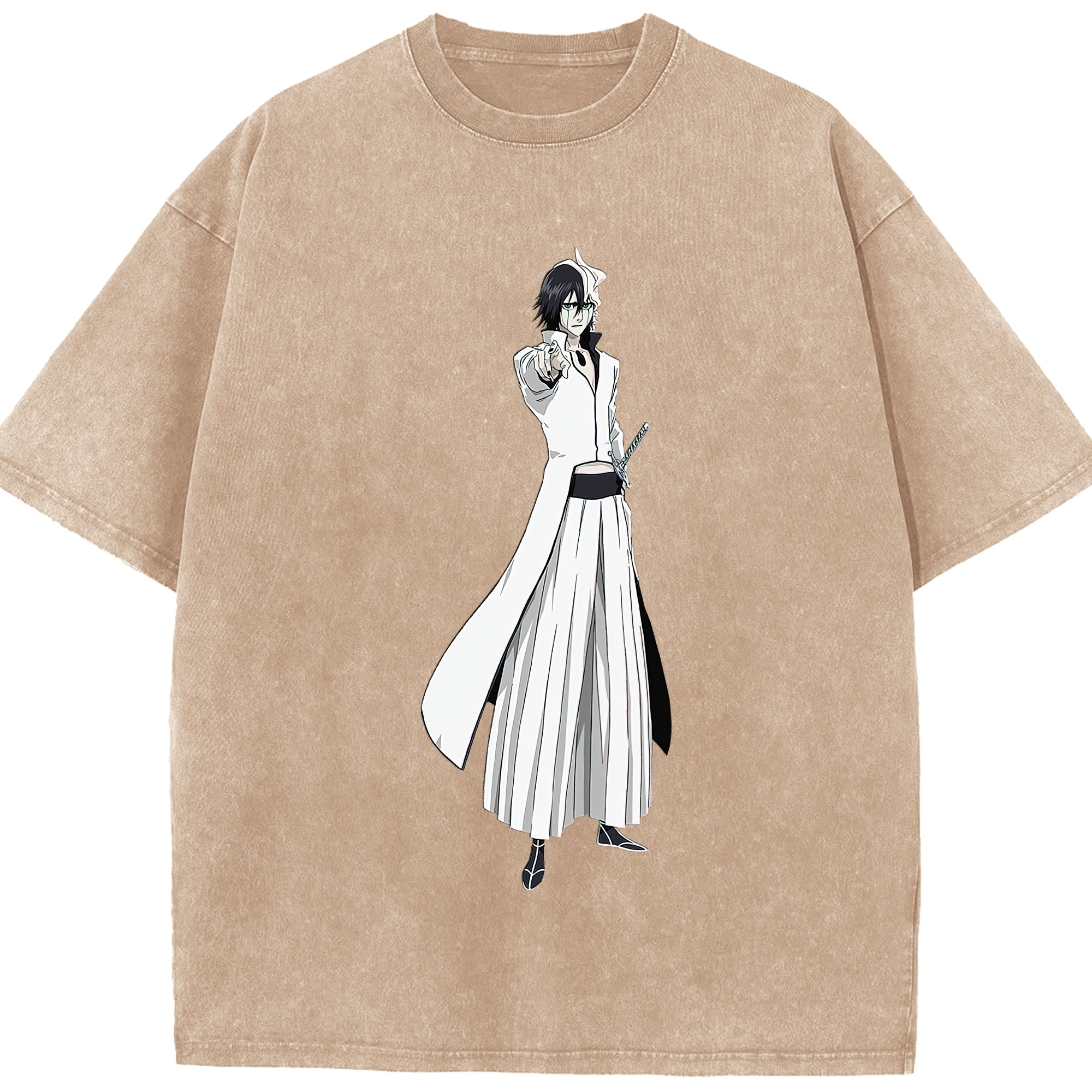 （画像用） ブリーチ ウルキオラ·シファー BLEACH Ulquiorra cifer 綿100% ヴィンテージ風 半袖Tシャツ（フロントプリント）