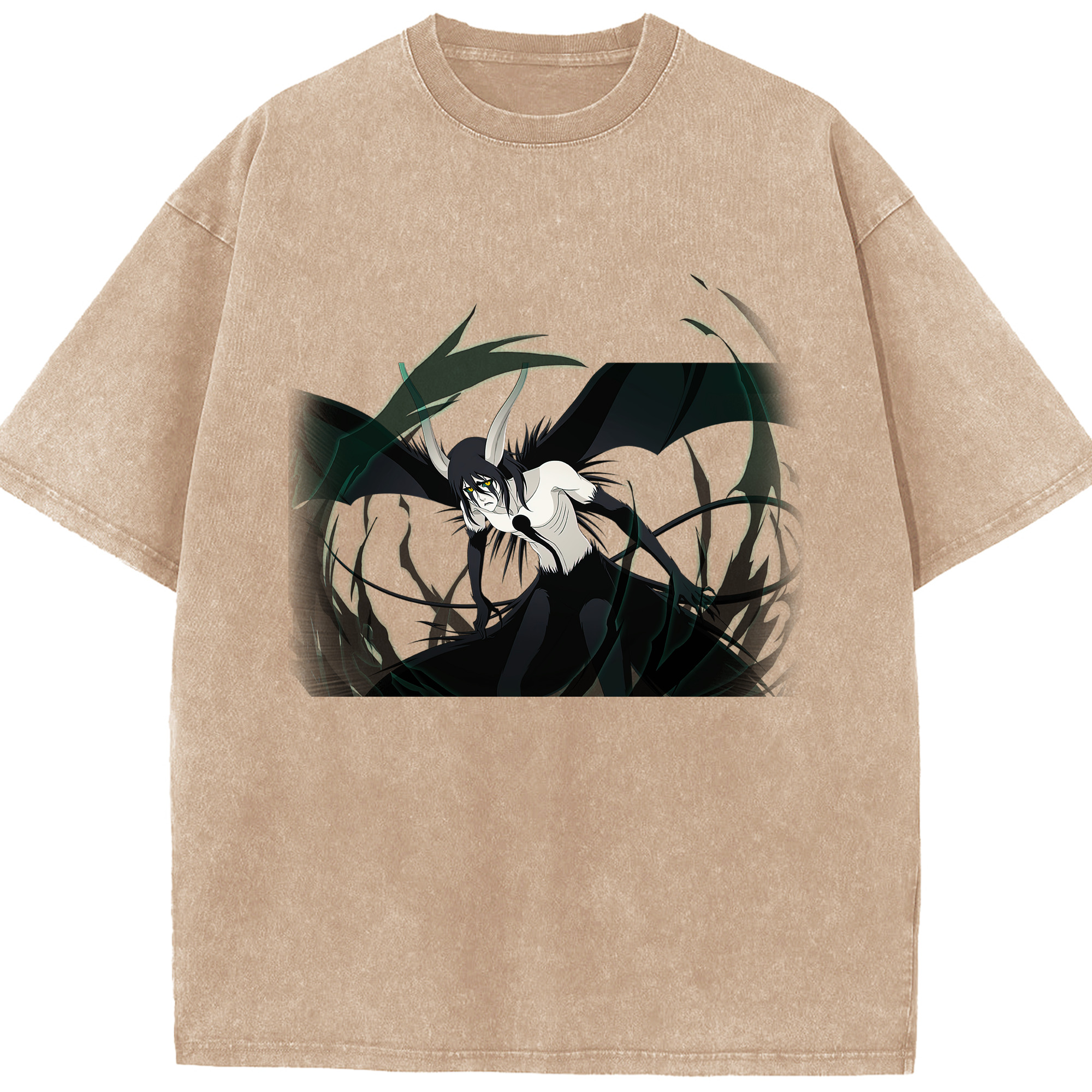 （画像用） ブリーチ ウルキオラ·シファー BLEACH Ulquiorra cifer 綿100% ヴィンテージ風 半袖Tシャツ（フロントプリント）