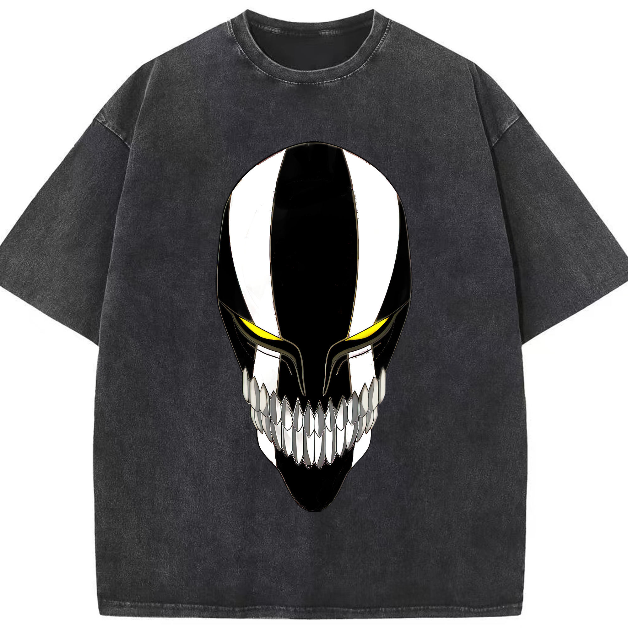 （画像用） ブリーチ 黒崎一護（くろさき いちご）BLEACH Kurosaki Ichigo 綿100% ヴィンテージ風 半袖Tシャツ（フロントプリント）