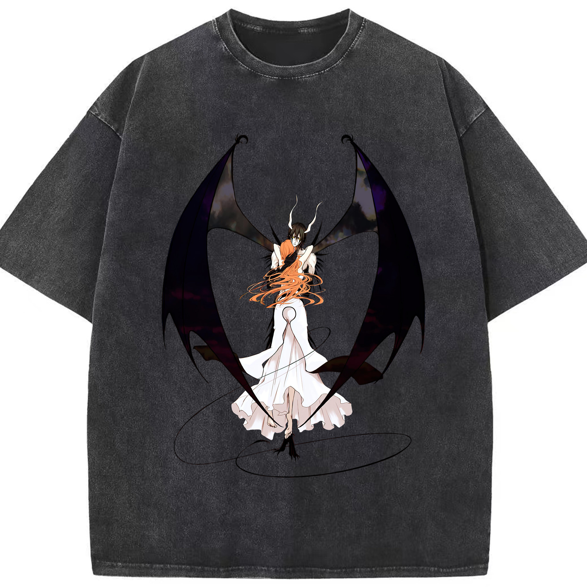 （画像用） ブリーチ ウルキオラ·シファー BLEACH Ulquiorra cifer 綿100% ヴィンテージ風 半袖Tシャツ（フロントプリント）