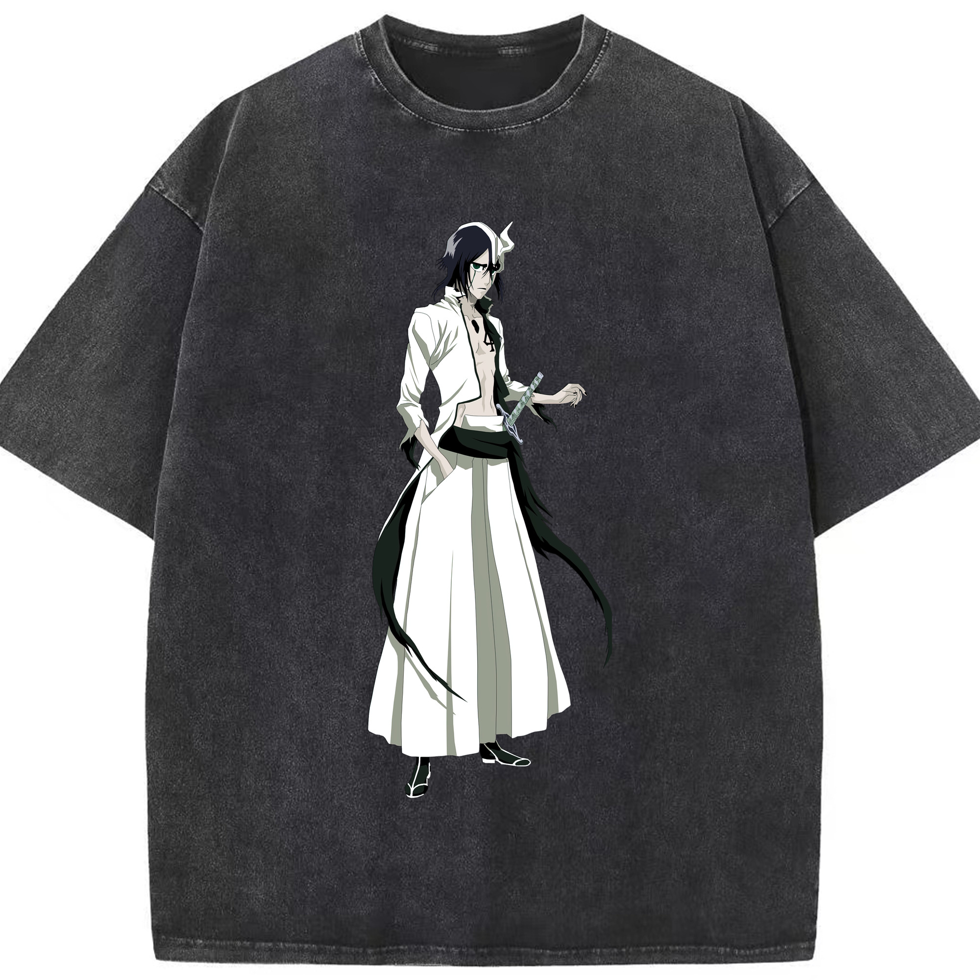 （画像用） ブリーチ ウルキオラ·シファー BLEACH Ulquiorra cifer 綿100% ヴィンテージ風 半袖Tシャツ（フロントプリント）