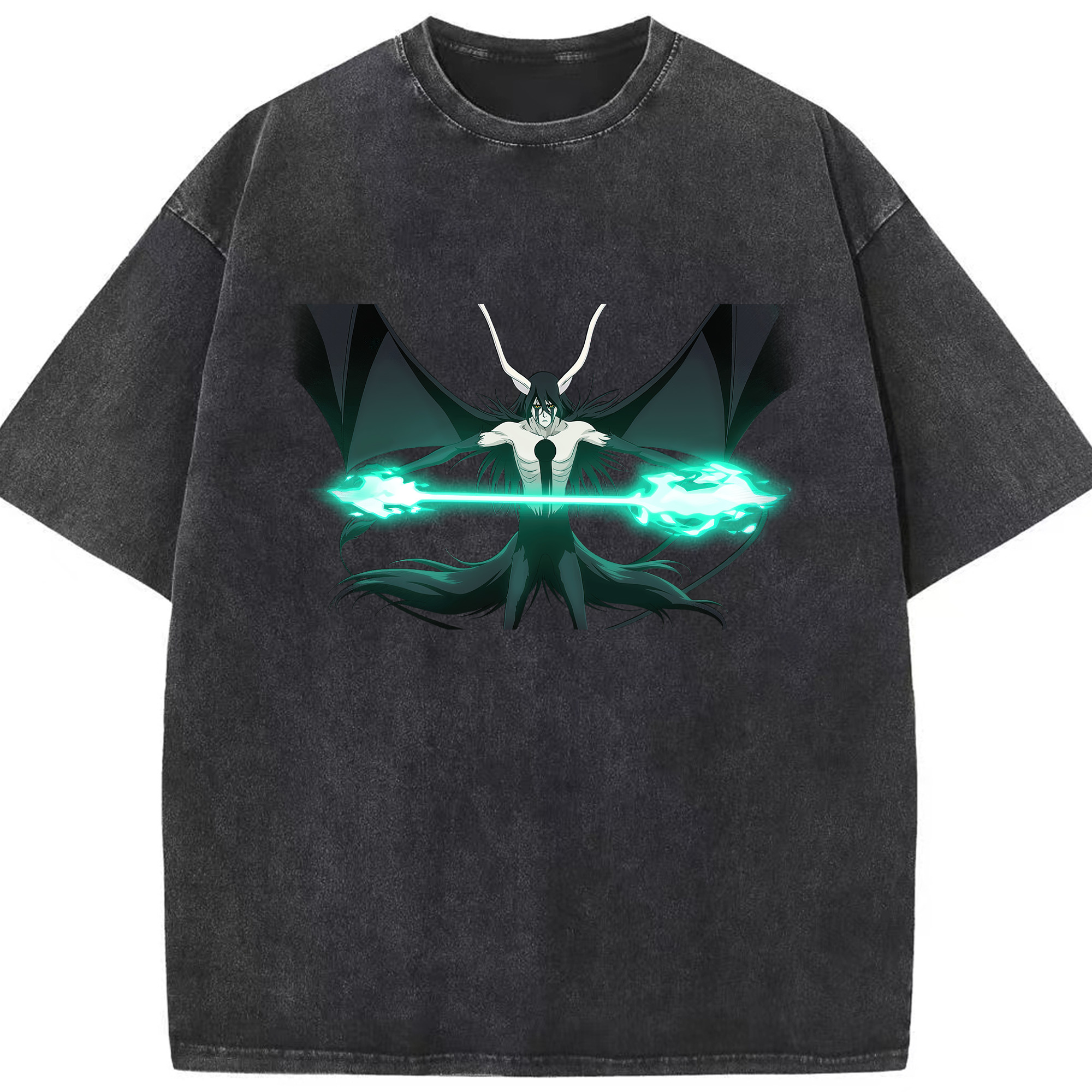 （画像用） ブリーチ ウルキオラ·シファー BLEACH Ulquiorra cifer 綿100% ヴィンテージ風 半袖Tシャツ（フロントプリント）