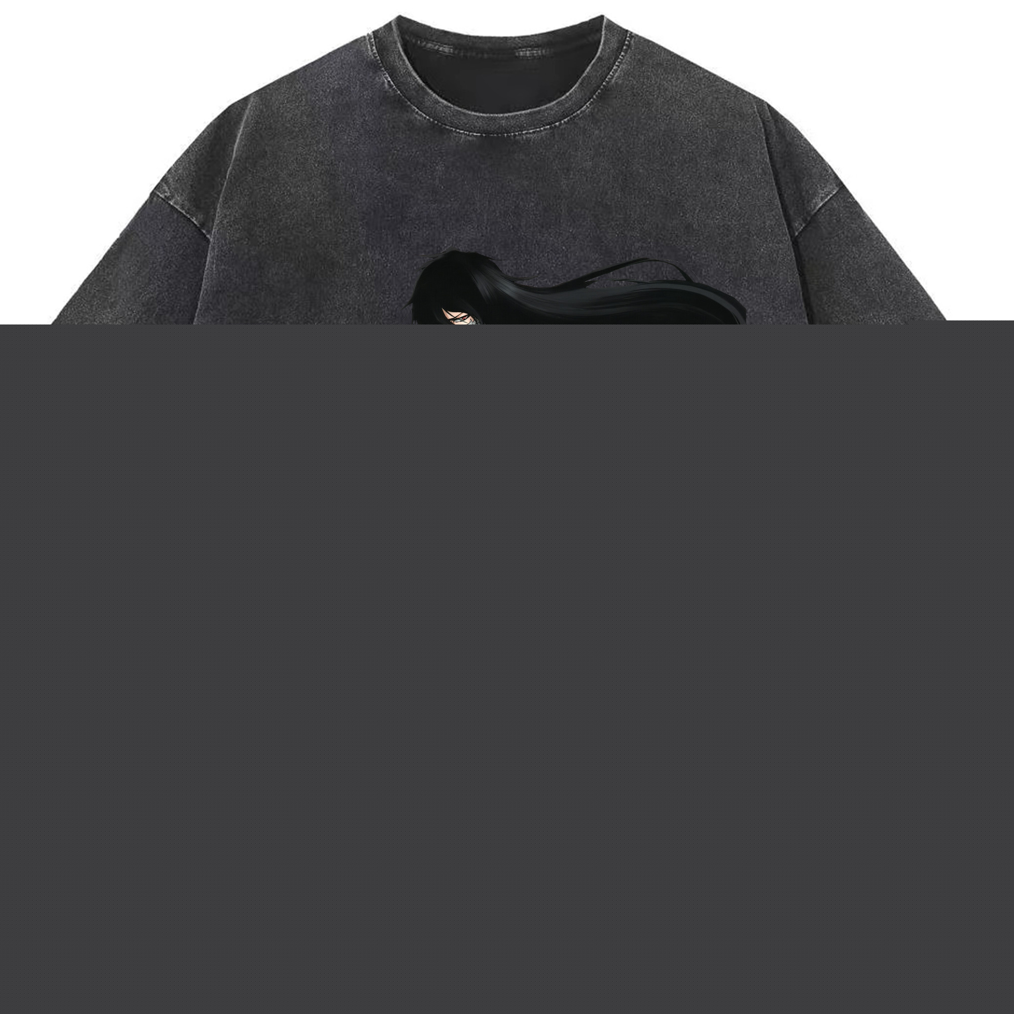 （画像用） ブリーチ 黒崎一護（くろさき いちご）BLEACH Kurosaki Ichigo 綿100% ヴィンテージ風 半袖Tシャツ（フロントプリント）