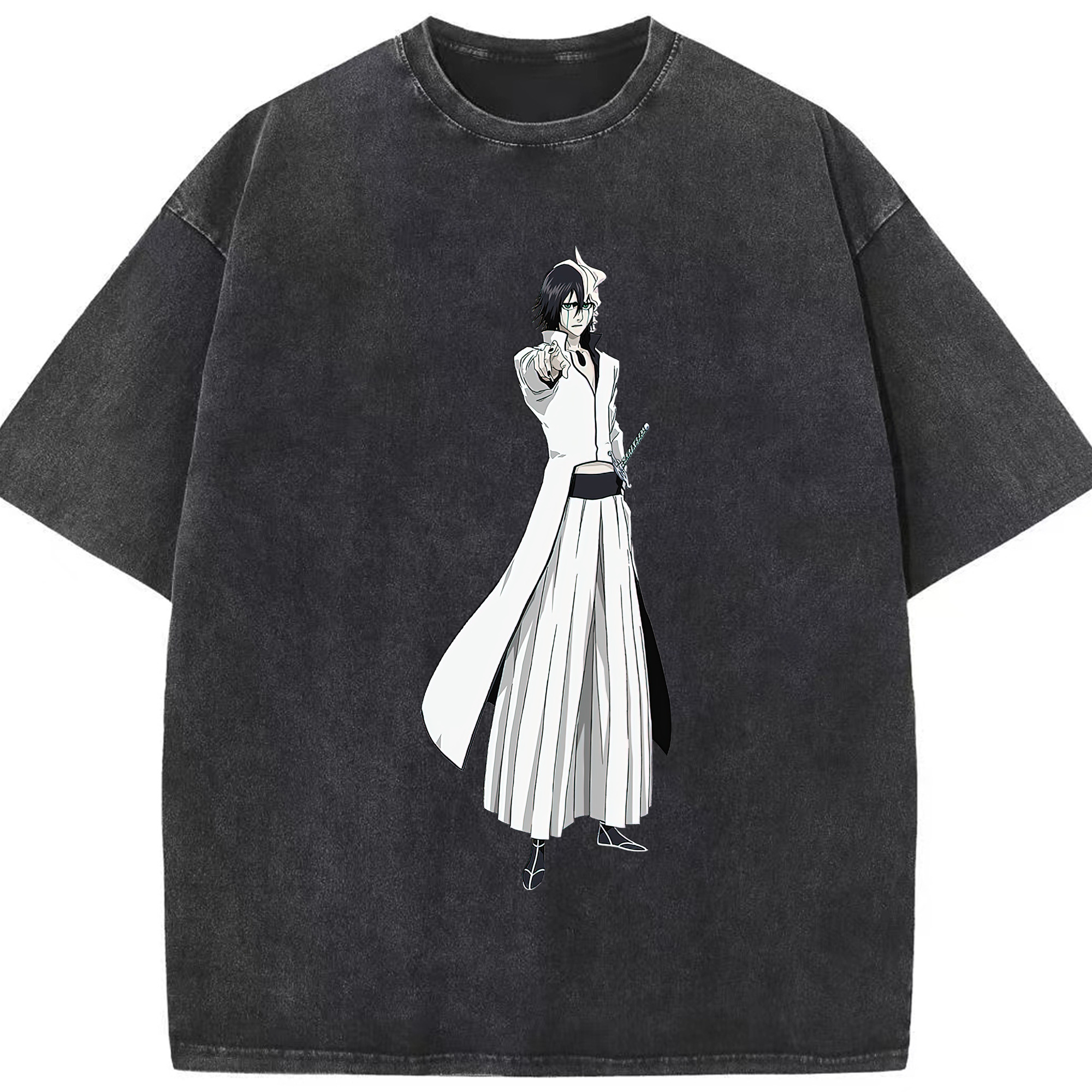 （画像用） ブリーチ ウルキオラ·シファー BLEACH Ulquiorra cifer 綿100% ヴィンテージ風 半袖Tシャツ（フロントプリント）