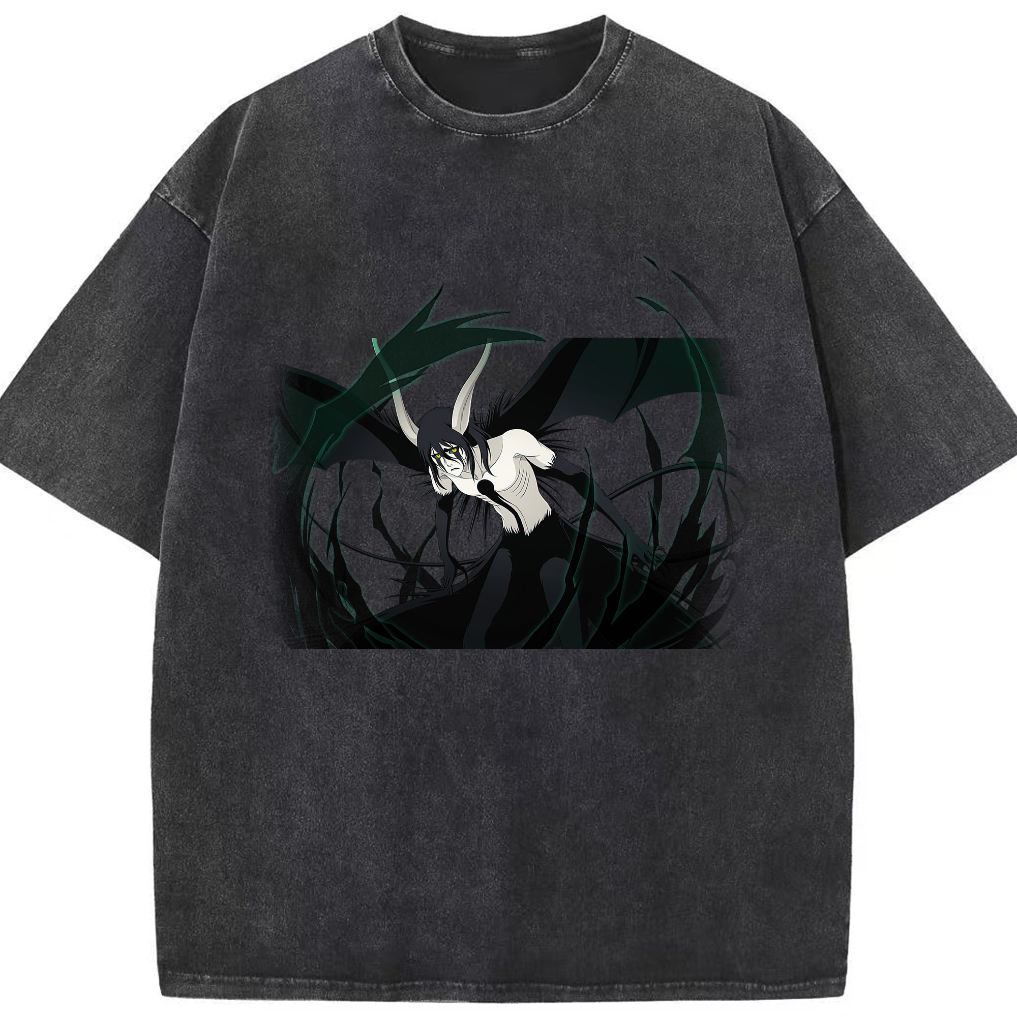 （画像用） ブリーチ ウルキオラ·シファー BLEACH Ulquiorra cifer 綿100% ヴィンテージ風 半袖Tシャツ（フロントプリント）