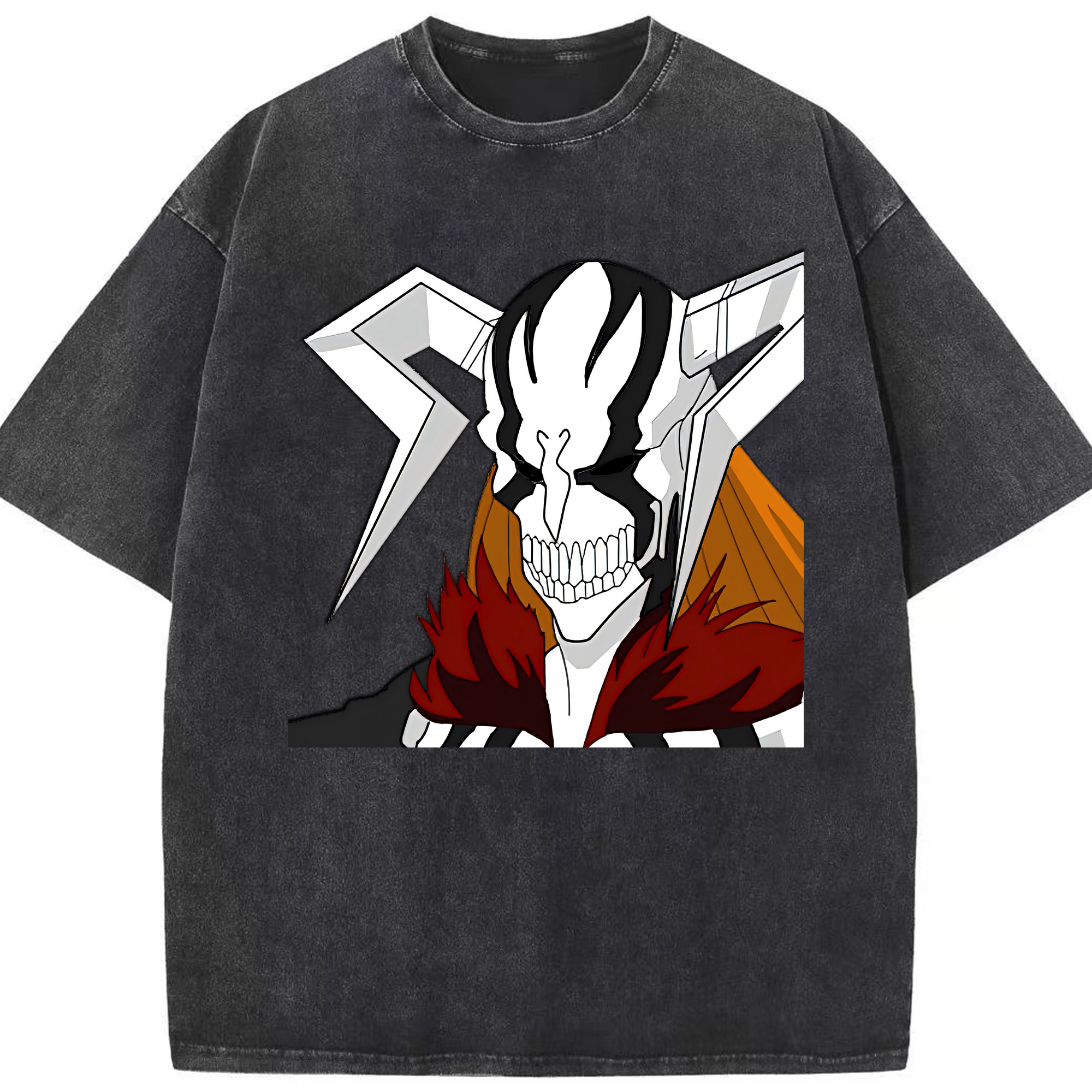 （画像用） ブリーチ 黒崎一護（くろさき いちご）BLEACH Kurosaki Ichigo 綿100% ヴィンテージ風 半袖Tシャツ（フロントプリント）