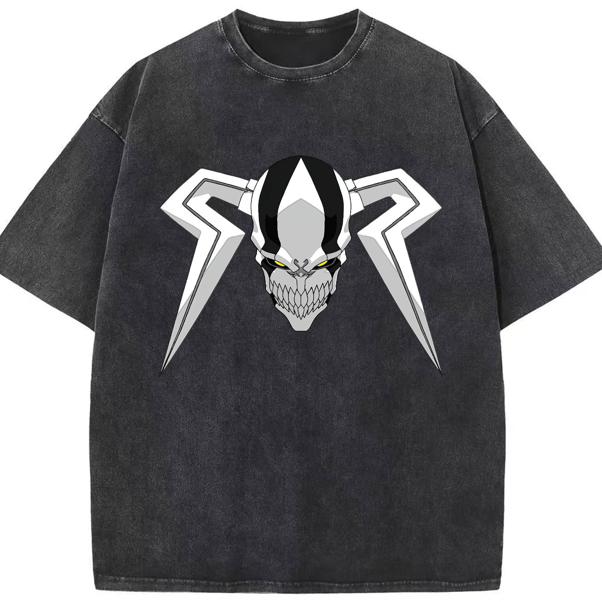 （画像用） ブリーチ 黒崎一護（くろさき いちご）BLEACH Kurosaki Ichigo 綿100% ヴィンテージ風 半袖Tシャツ（フロントプリント）