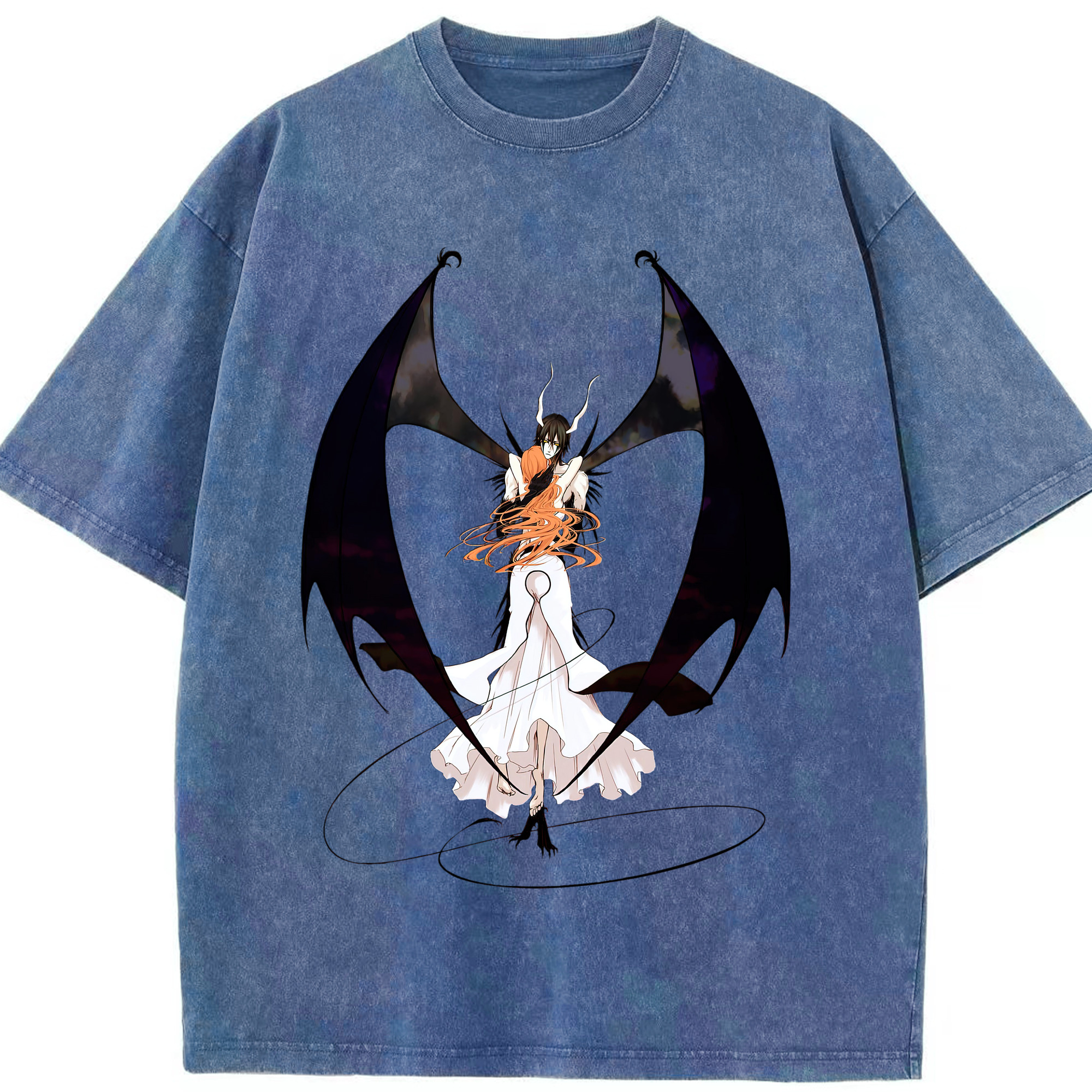 （画像用） ブリーチ ウルキオラ·シファー BLEACH Ulquiorra cifer 綿100% ヴィンテージ風 半袖Tシャツ（フロントプリント）