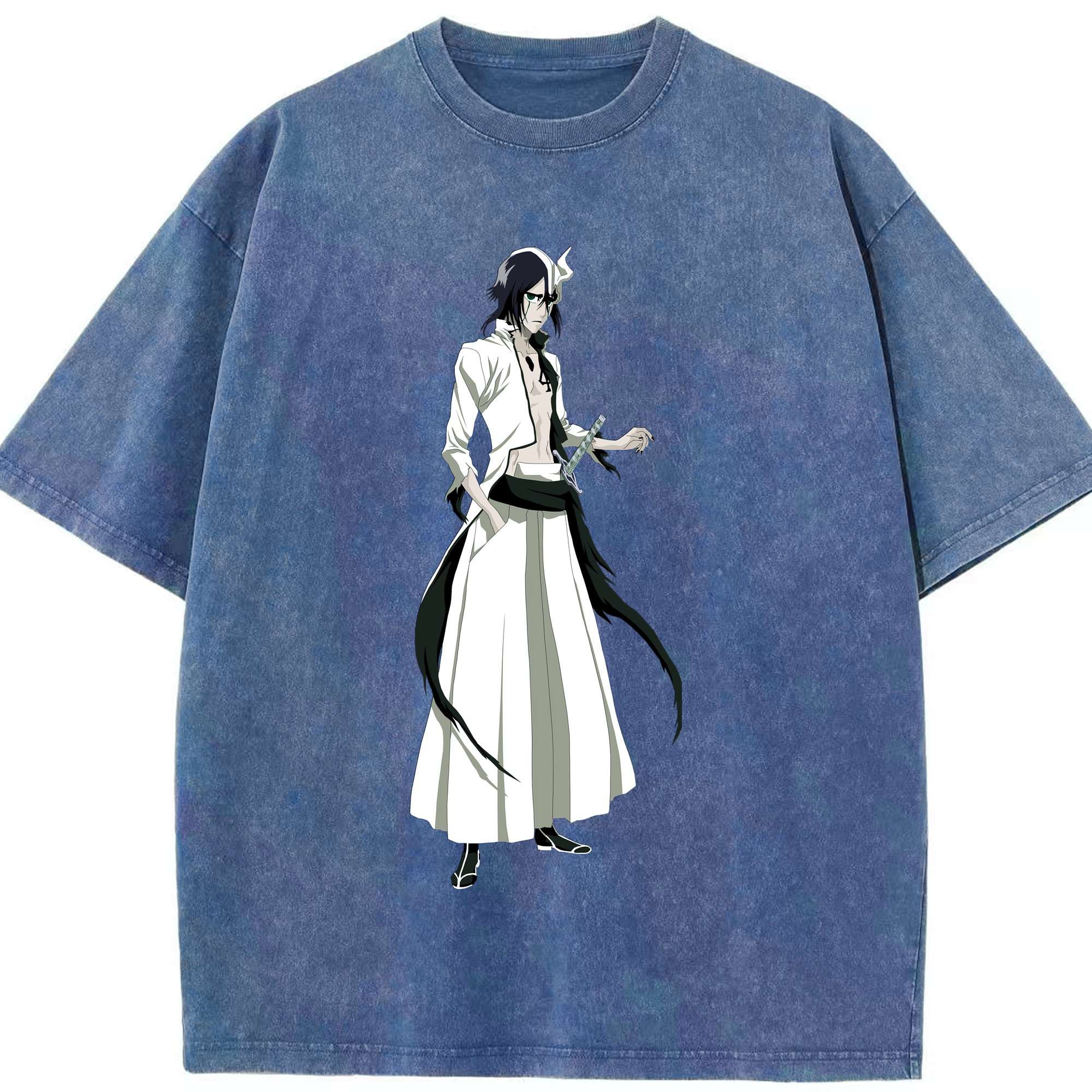 （画像用） ブリーチ ウルキオラ·シファー BLEACH Ulquiorra cifer 綿100% ヴィンテージ風 半袖Tシャツ（フロントプリント）