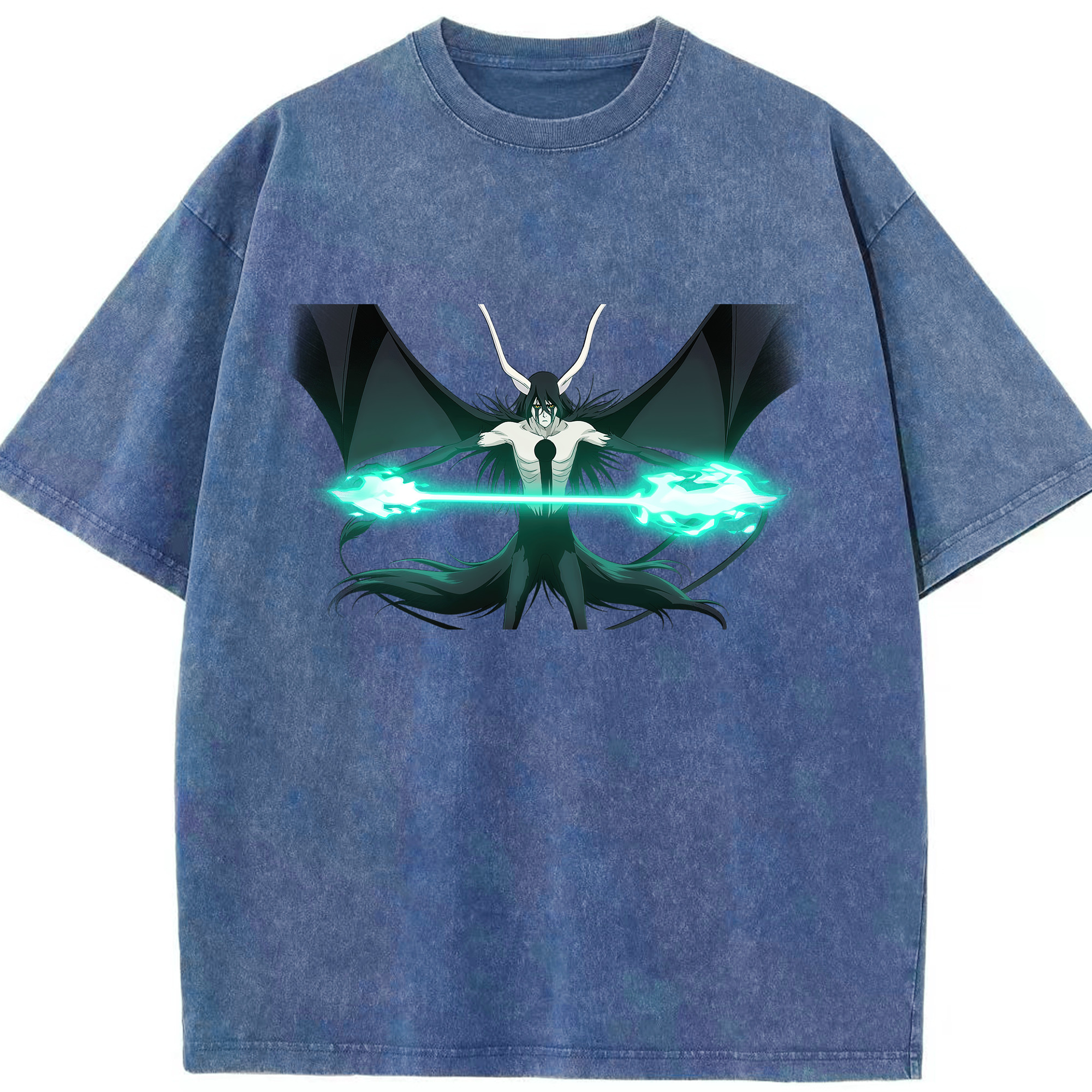 （画像用） ブリーチ ウルキオラ·シファー BLEACH Ulquiorra cifer 綿100% ヴィンテージ風 半袖Tシャツ（フロントプリント）