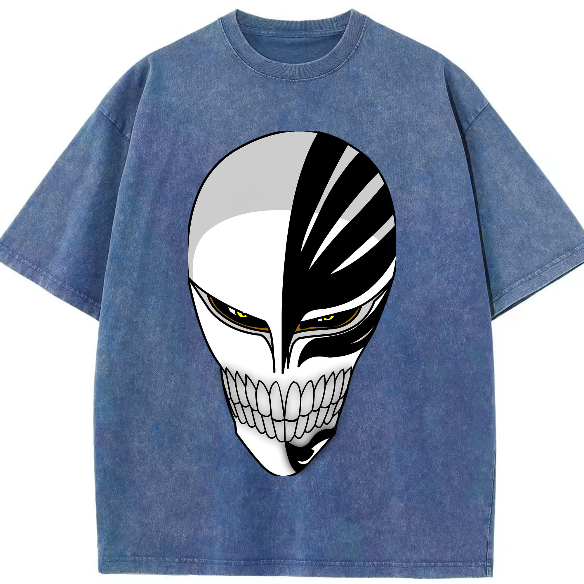 （画像用） ブリーチ 黒崎一護（くろさき いちご）BLEACH Kurosaki Ichigo 綿100% ヴィンテージ風 半袖Tシャツ（フロントプリント）