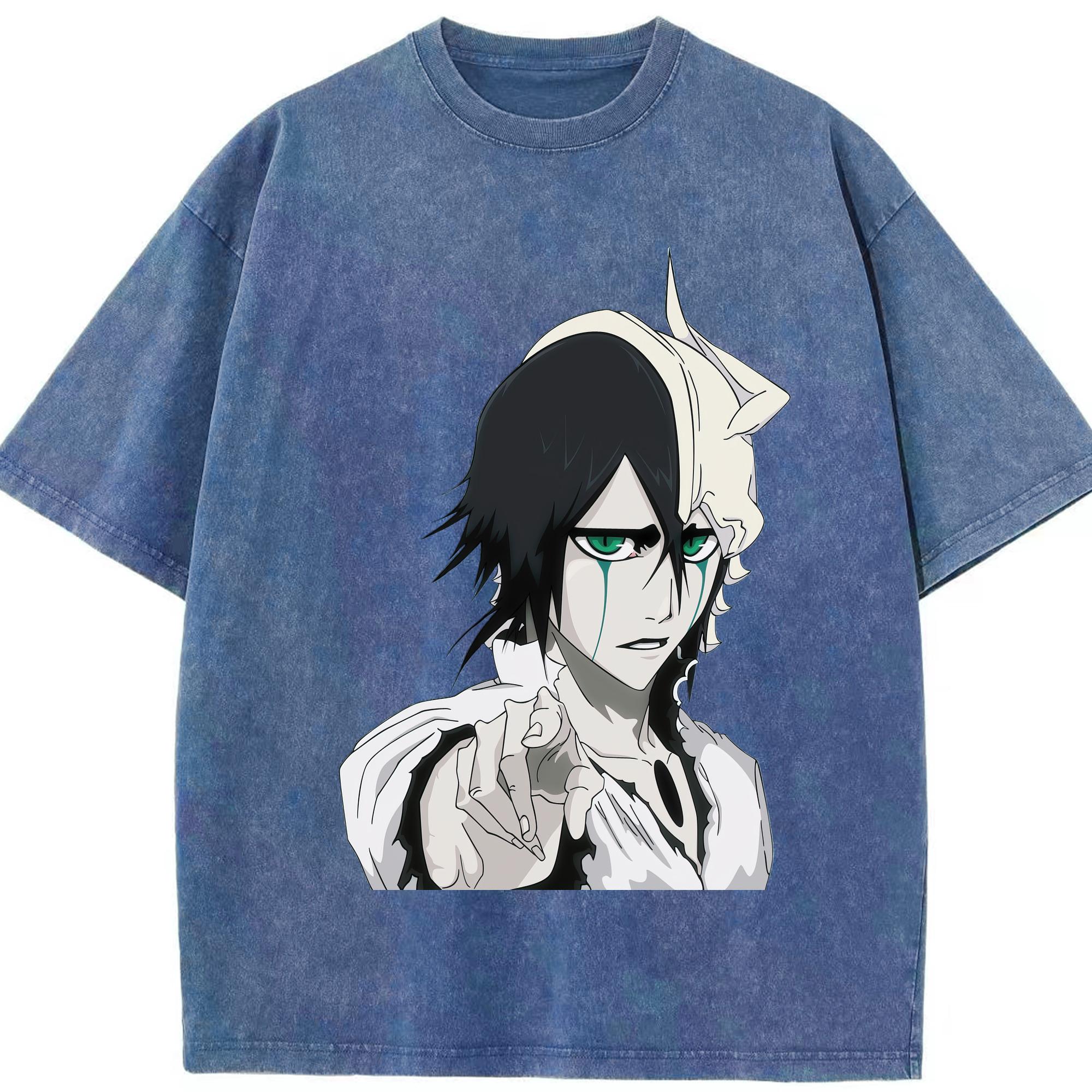 （画像用） ブリーチ ウルキオラ·シファー BLEACH Ulquiorra cifer 綿100% ヴィンテージ風 半袖Tシャツ（フロントプリント）
