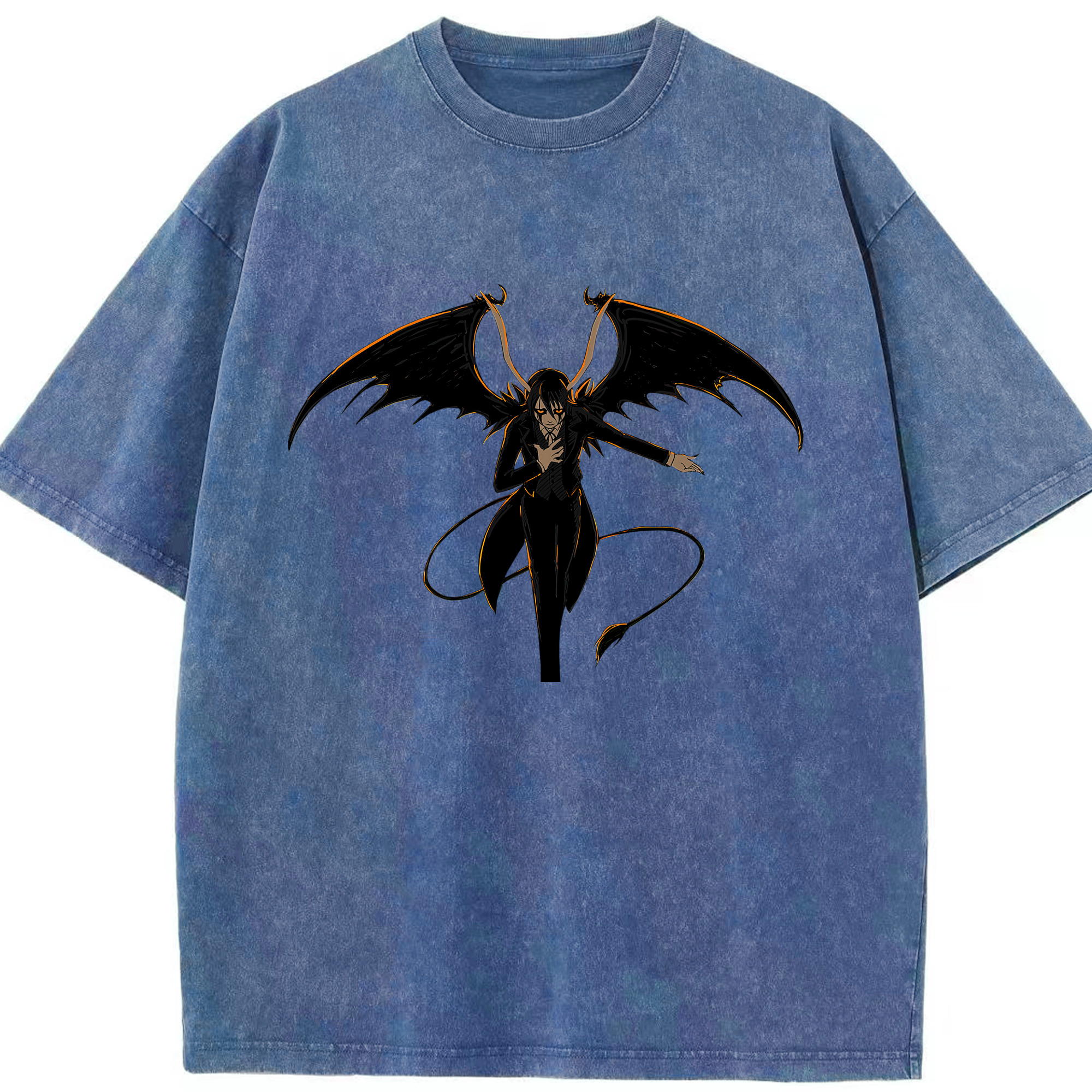 （画像用） ブリーチ ウルキオラ·シファー BLEACH Ulquiorra cifer 綿100% ヴィンテージ風 半袖Tシャツ（フロントプリント）