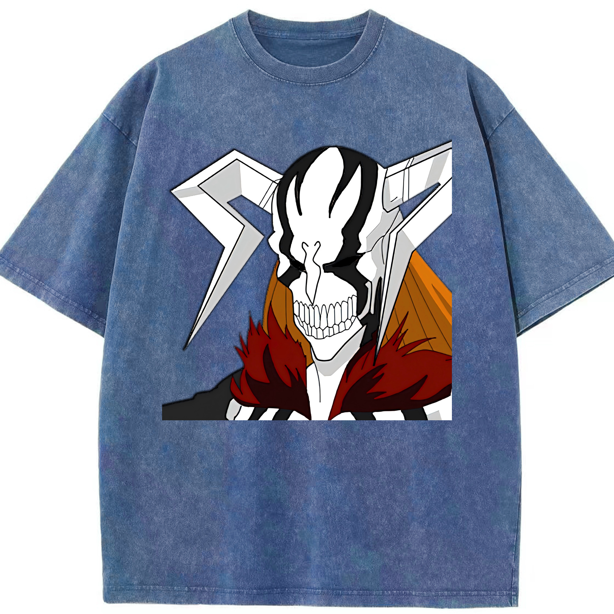 （画像用） ブリーチ 黒崎一護（くろさき いちご）BLEACH Kurosaki Ichigo 綿100% ヴィンテージ風 半袖Tシャツ（フロントプリント）