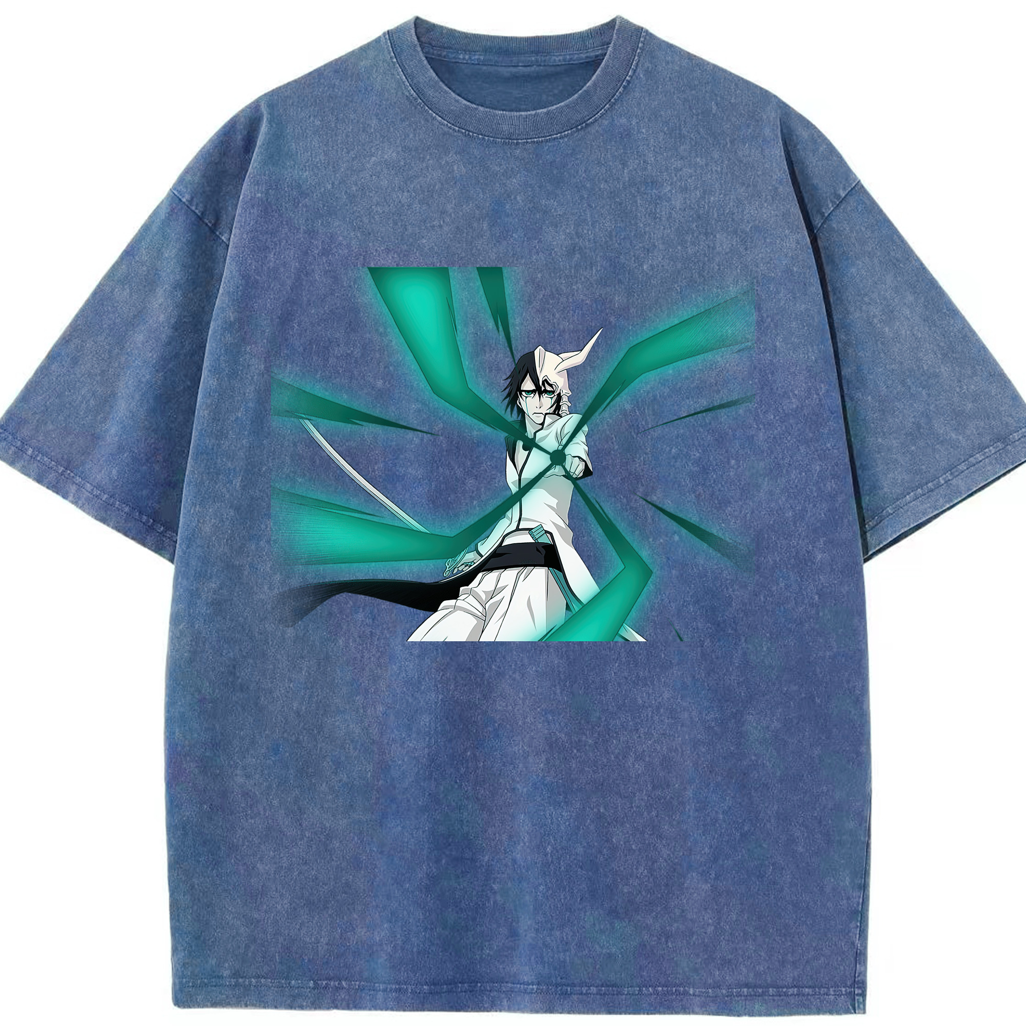 （画像用） ブリーチ ウルキオラ·シファー BLEACH Ulquiorra cifer 綿100% ヴィンテージ風 半袖Tシャツ（フロントプリント）