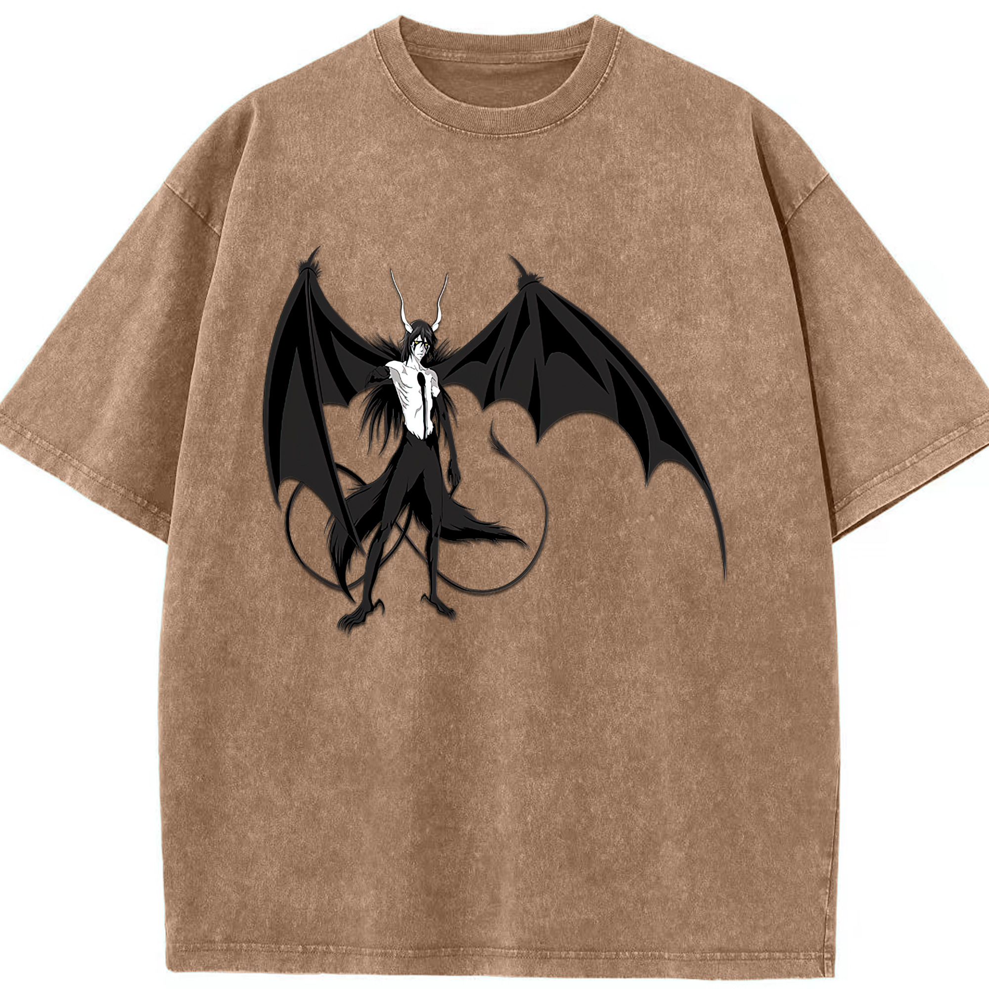 （画像用） ブリーチ ウルキオラ·シファー BLEACH Ulquiorra cifer 綿100% ヴィンテージ風 半袖Tシャツ（フロントプリント）