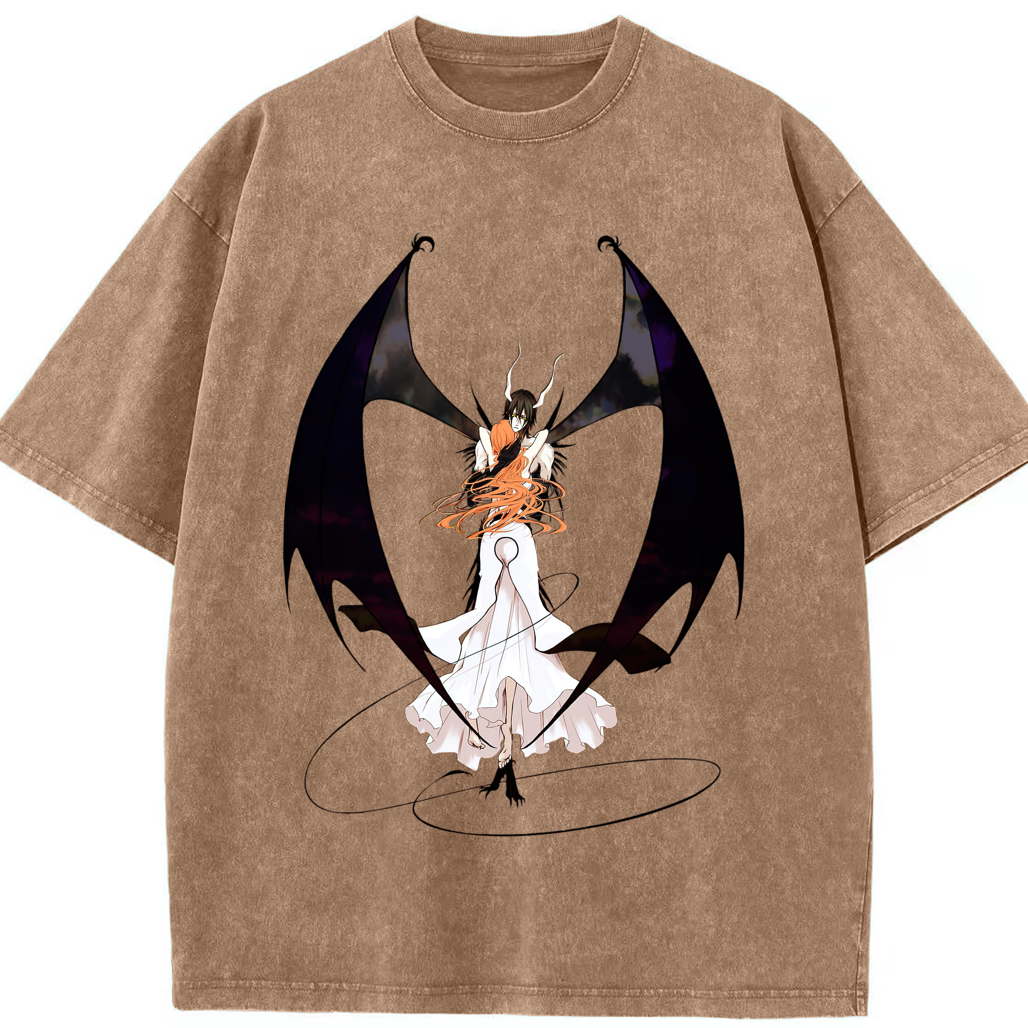 （画像用） ブリーチ ウルキオラ·シファー BLEACH Ulquiorra cifer 綿100% ヴィンテージ風 半袖Tシャツ（フロントプリント）