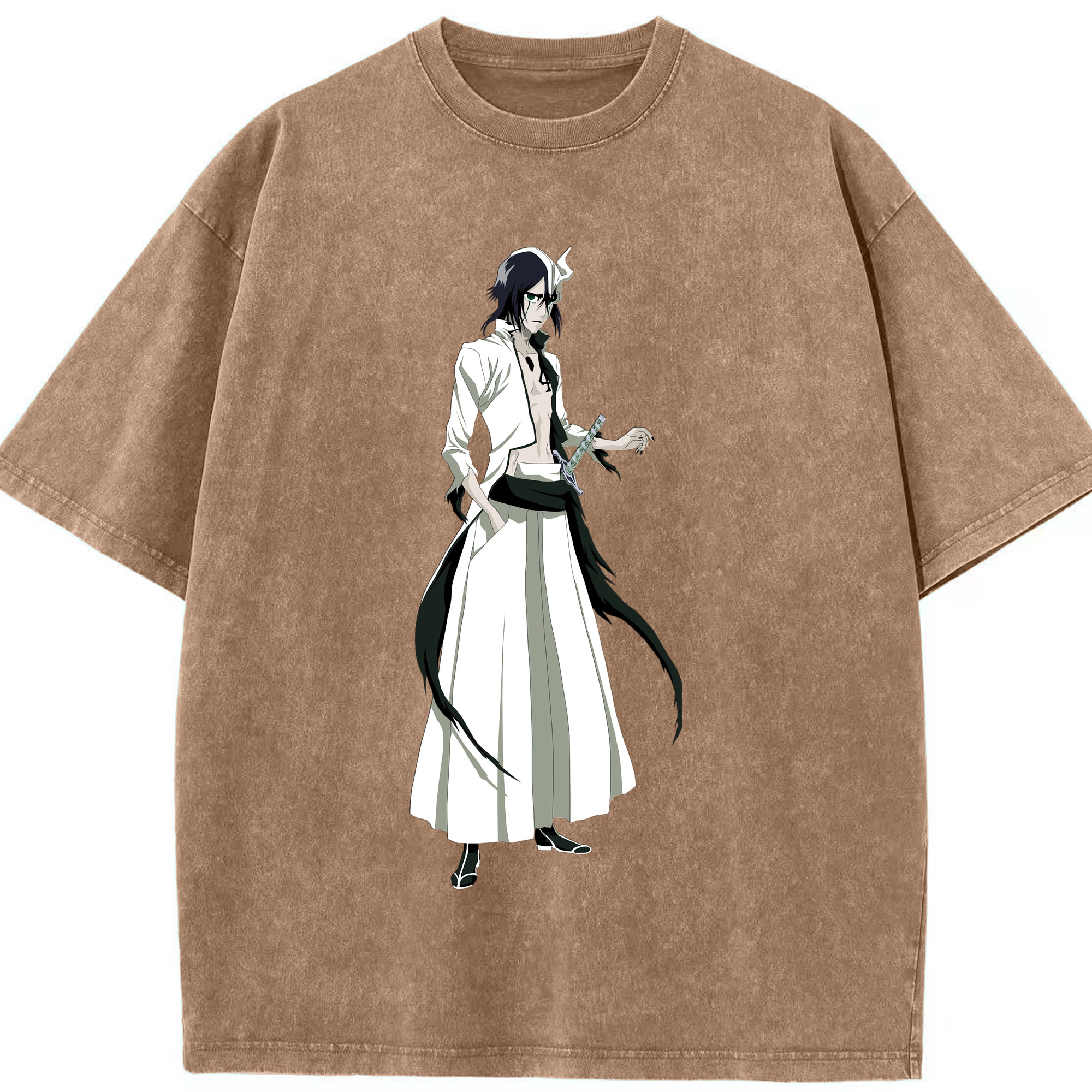 （画像用） ブリーチ ウルキオラ·シファー BLEACH Ulquiorra cifer 綿100% ヴィンテージ風 半袖Tシャツ（フロントプリント）