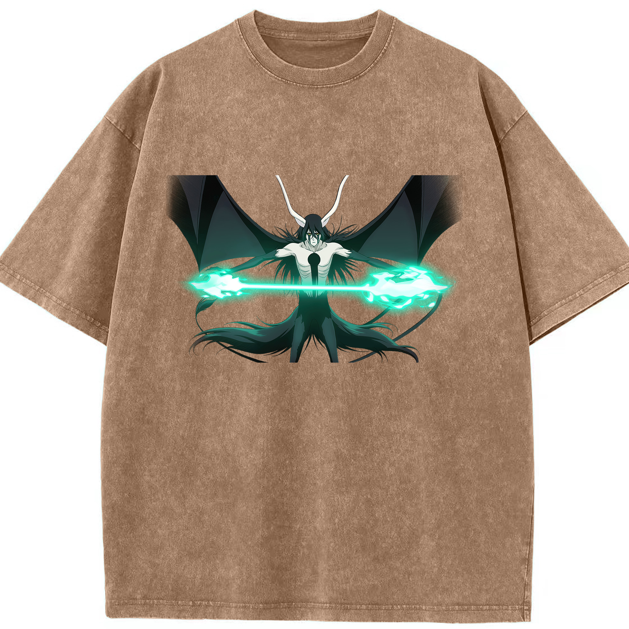 （画像用） ブリーチ ウルキオラ·シファー BLEACH Ulquiorra cifer 綿100% ヴィンテージ風 半袖Tシャツ（フロントプリント）