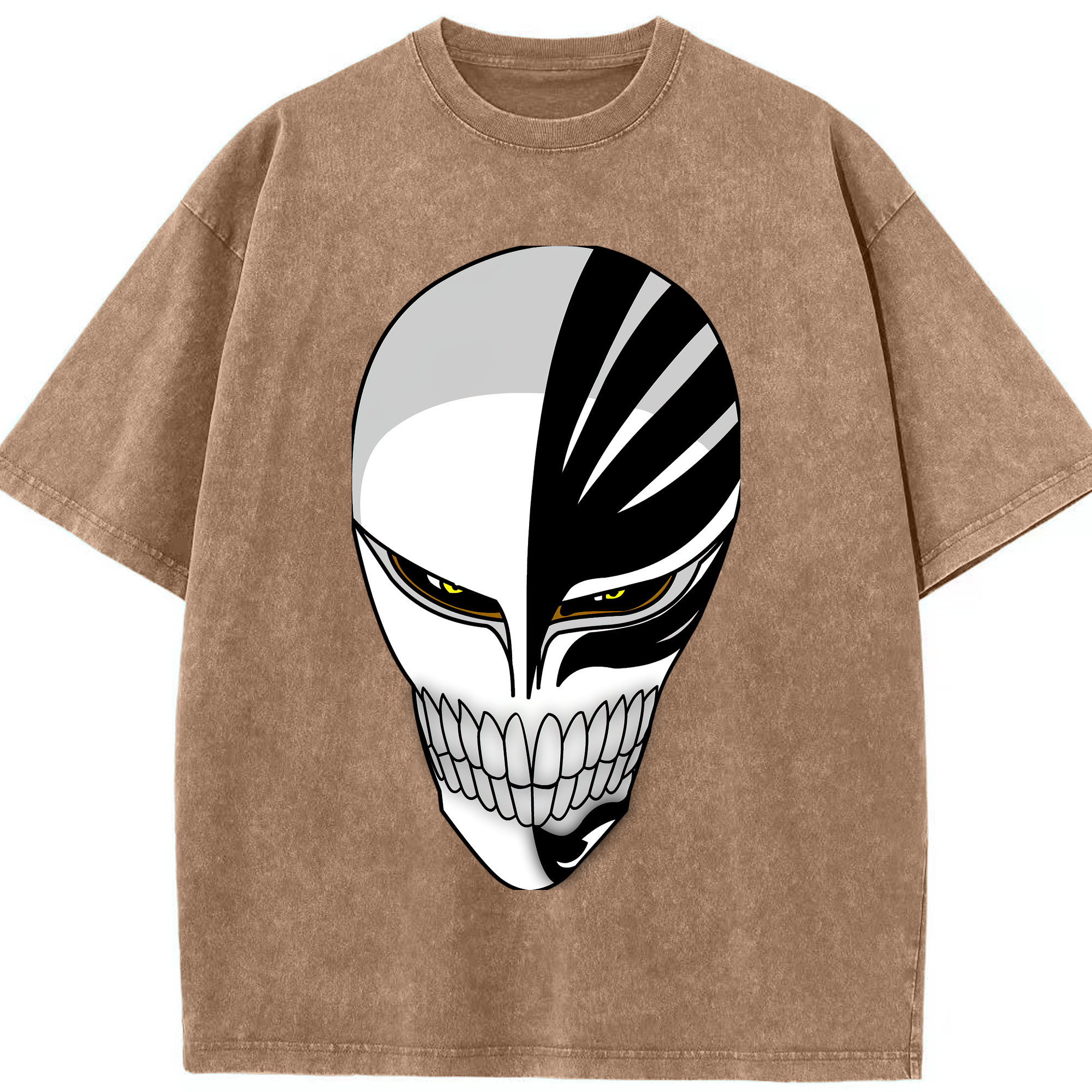 （画像用） ブリーチ 黒崎一護（くろさき いちご）BLEACH Kurosaki Ichigo 綿100% ヴィンテージ風 半袖Tシャツ（フロントプリント）