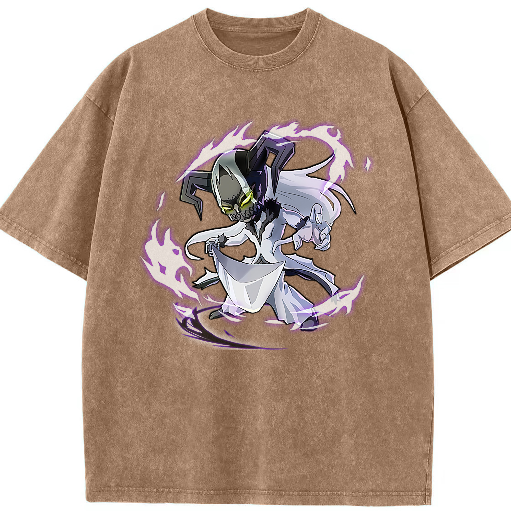 （画像用） ブリーチ 黒崎一護（くろさき いちご）BLEACH Kurosaki Ichigo 綿100% ヴィンテージ風 半袖Tシャツ（フロントプリント）