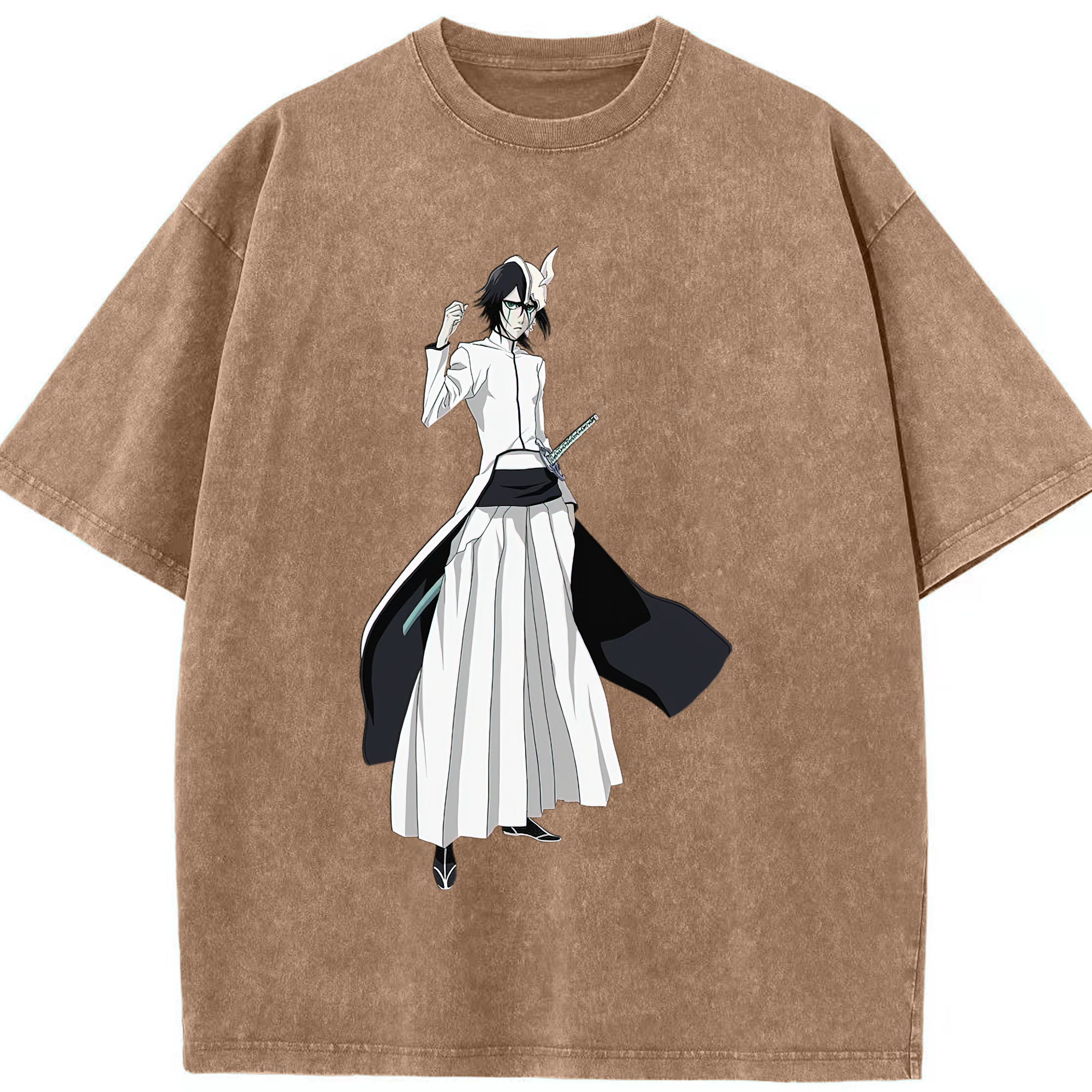 （画像用） ブリーチ ウルキオラ·シファー BLEACH Ulquiorra cifer 綿100% ヴィンテージ風 半袖Tシャツ（フロントプリント）