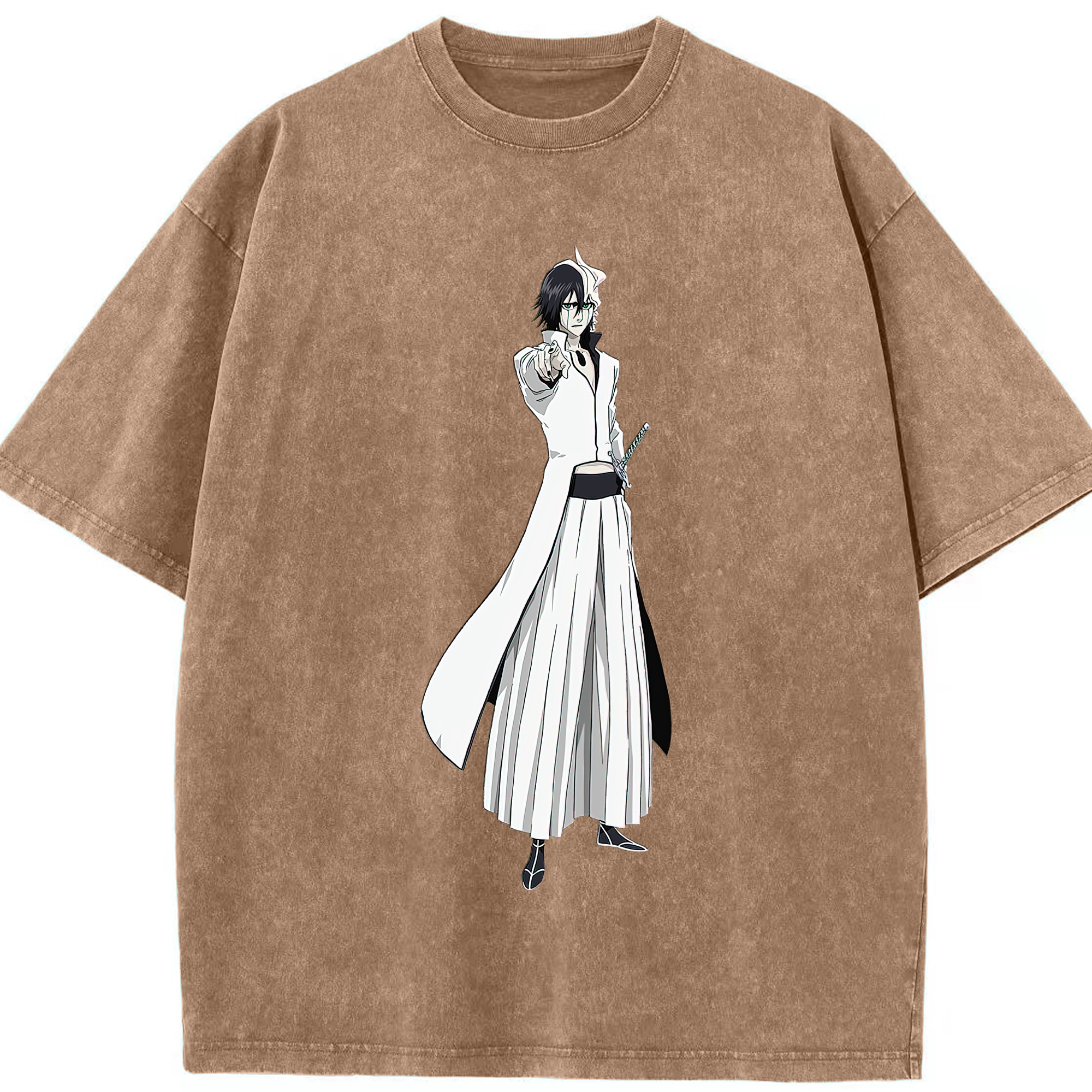 （画像用） ブリーチ ウルキオラ·シファー BLEACH Ulquiorra cifer 綿100% ヴィンテージ風 半袖Tシャツ（フロントプリント）