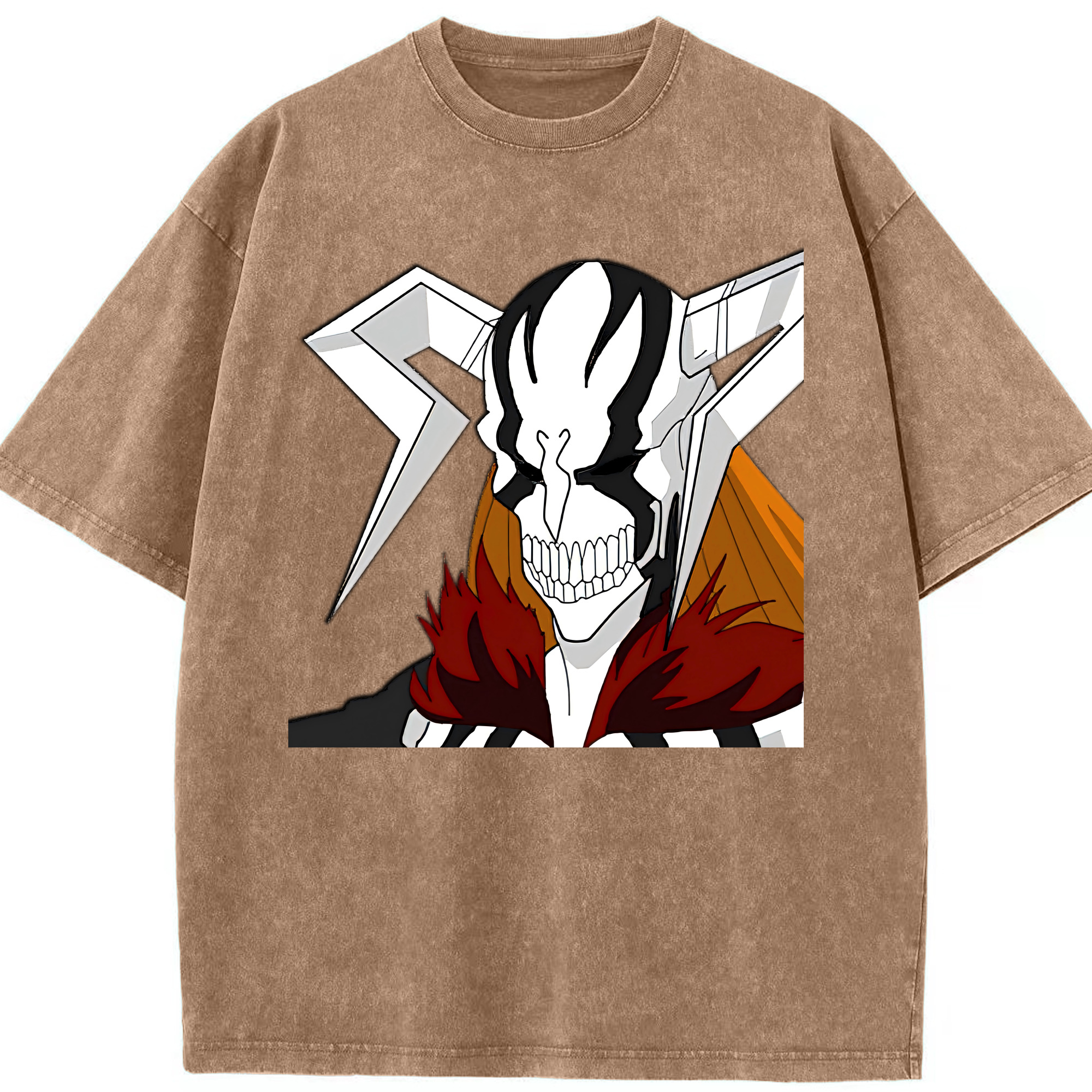 （画像用） ブリーチ 黒崎一護（くろさき いちご）BLEACH Kurosaki Ichigo 綿100% ヴィンテージ風 半袖Tシャツ（フロントプリント）