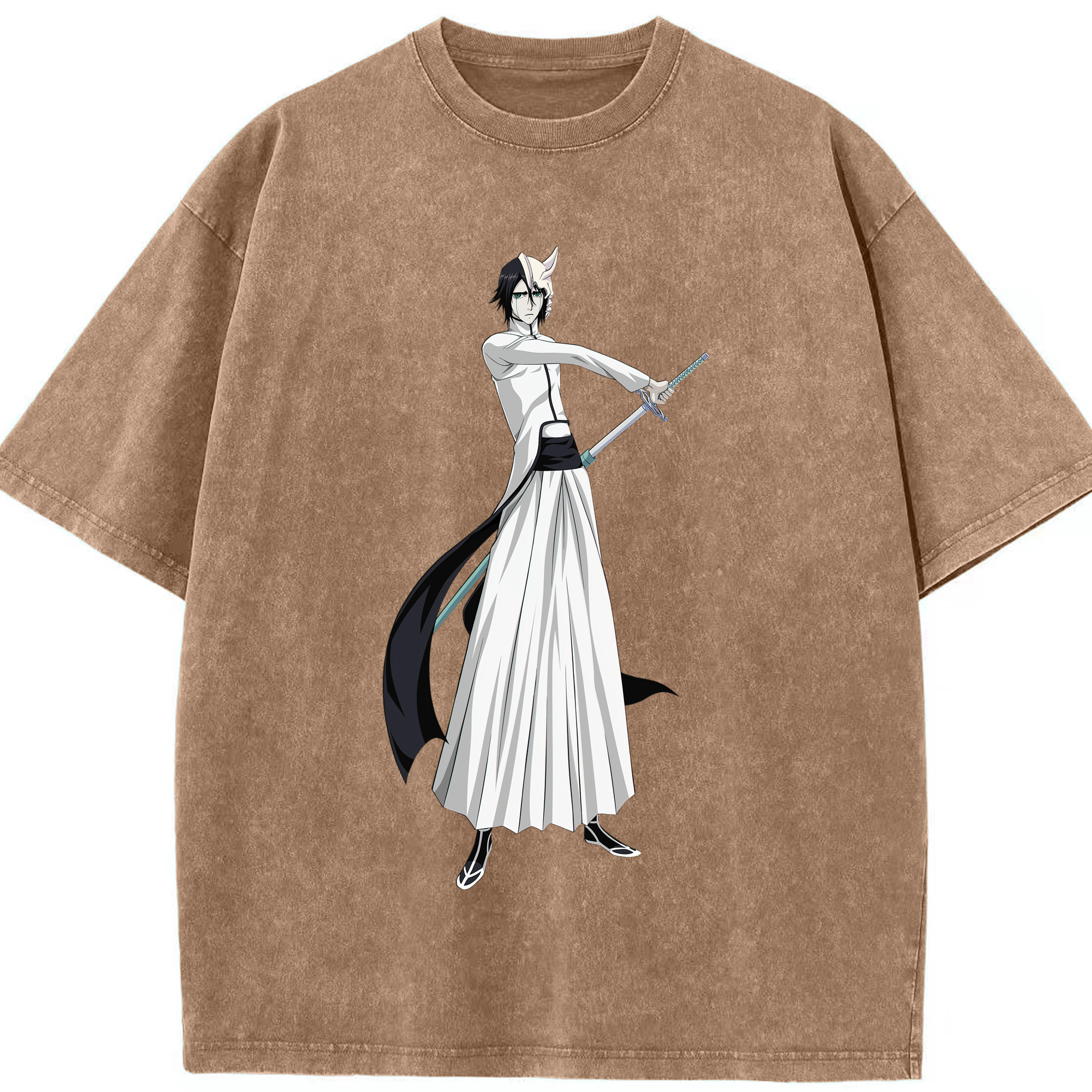 （画像用） ブリーチ ウルキオラ·シファー BLEACH Ulquiorra cifer 綿100% ヴィンテージ風 半袖Tシャツ（フロントプリント）