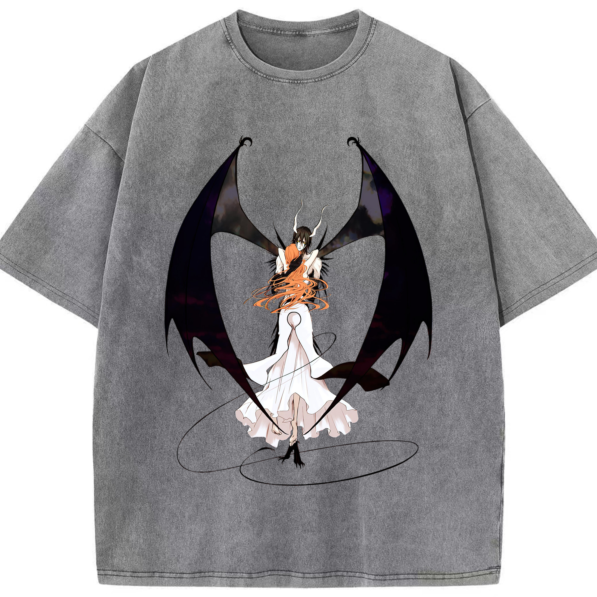 （画像用） ブリーチ ウルキオラ·シファー BLEACH Ulquiorra cifer 綿100% ヴィンテージ風 半袖Tシャツ（フロントプリント）