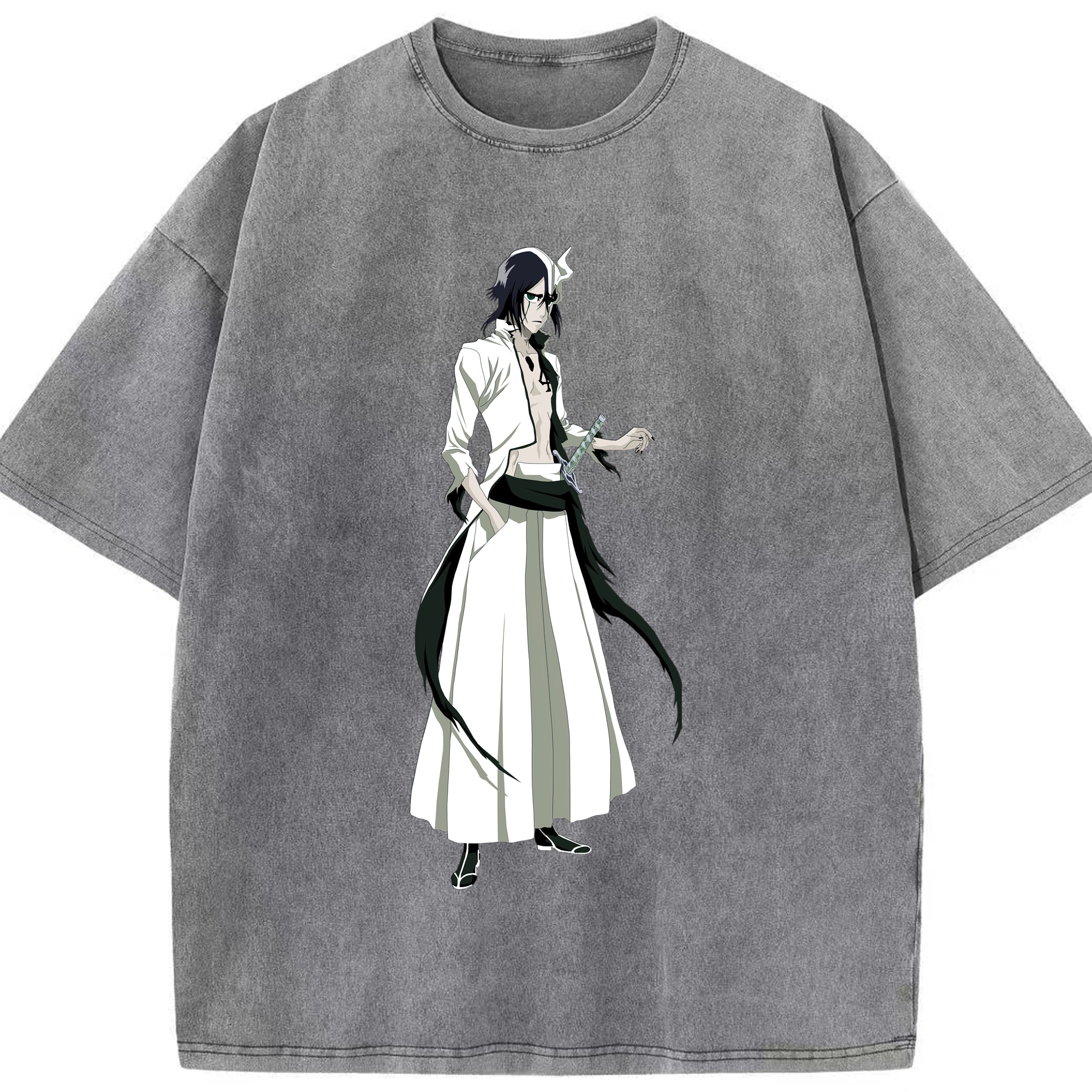 （画像用） ブリーチ ウルキオラ·シファー BLEACH Ulquiorra cifer 綿100% ヴィンテージ風 半袖Tシャツ（フロントプリント）