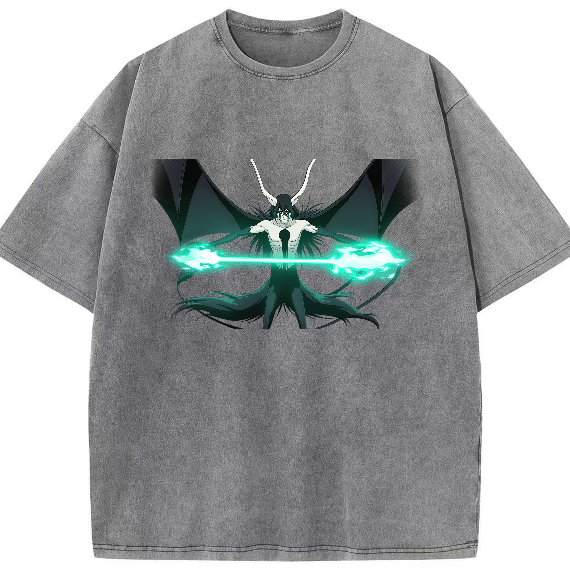 （画像用） ブリーチ ウルキオラ·シファー BLEACH Ulquiorra cifer 綿100% ヴィンテージ風 半袖Tシャツ（フロントプリント）