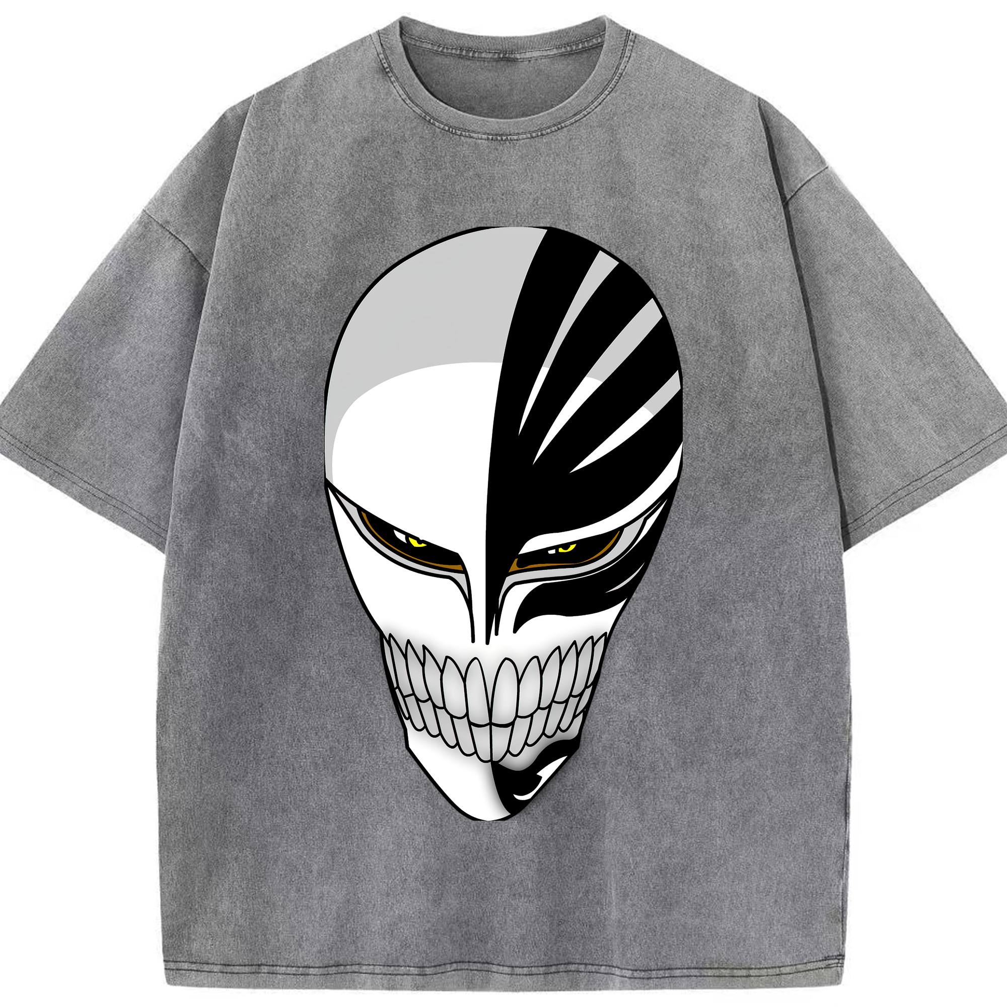 （画像用） ブリーチ 黒崎一護（くろさき いちご）BLEACH Kurosaki Ichigo 綿100% ヴィンテージ風 半袖Tシャツ（フロントプリント）