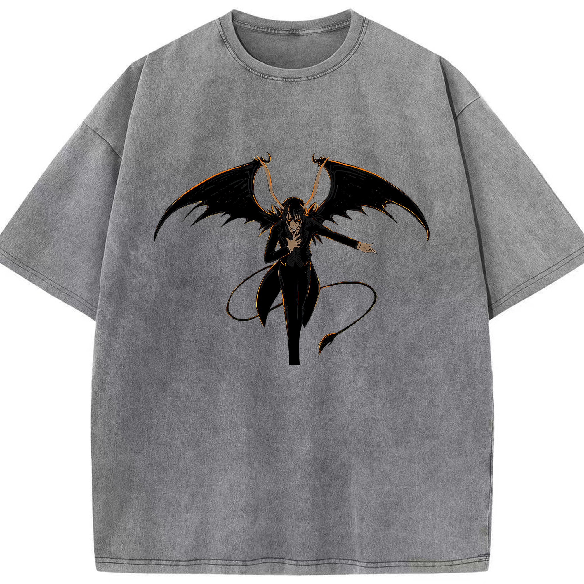 （画像用） ブリーチ ウルキオラ·シファー BLEACH Ulquiorra cifer 綿100% ヴィンテージ風 半袖Tシャツ（フロントプリント）