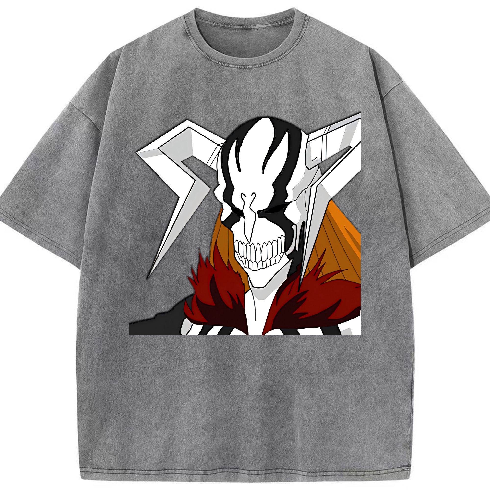 （画像用） ブリーチ 黒崎一護（くろさき いちご）BLEACH Kurosaki Ichigo 綿100% ヴィンテージ風 半袖Tシャツ（フロントプリント）