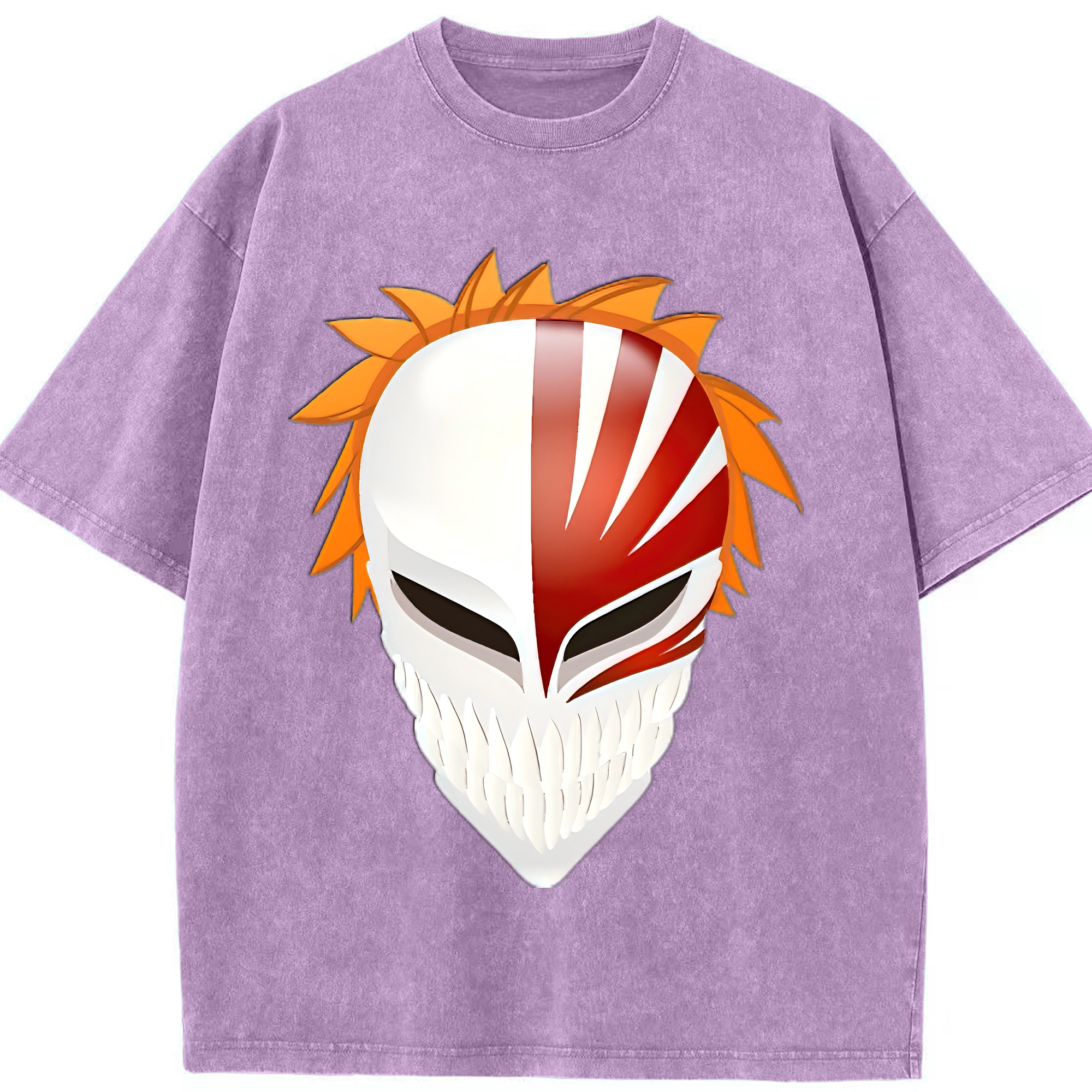 （画像用） ブリーチ 黒崎一護（くろさき いちご）BLEACH Kurosaki Ichigo 綿100% ヴィンテージ風 半袖Tシャツ（フロントプリント）