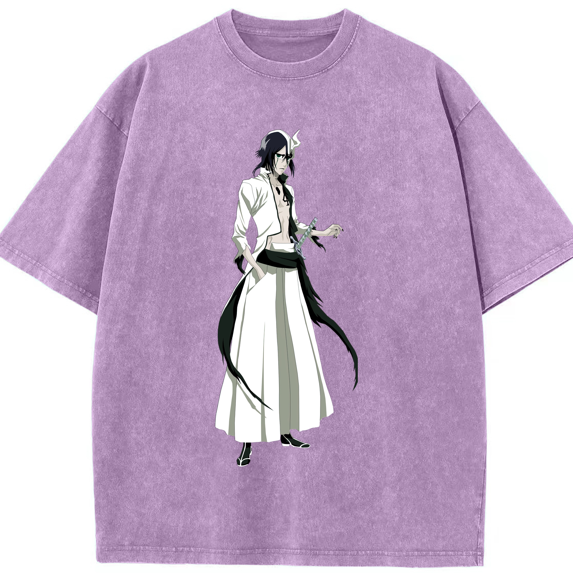 （画像用） ブリーチ ウルキオラ·シファー BLEACH Ulquiorra cifer 綿100% ヴィンテージ風 半袖Tシャツ（フロントプリント）