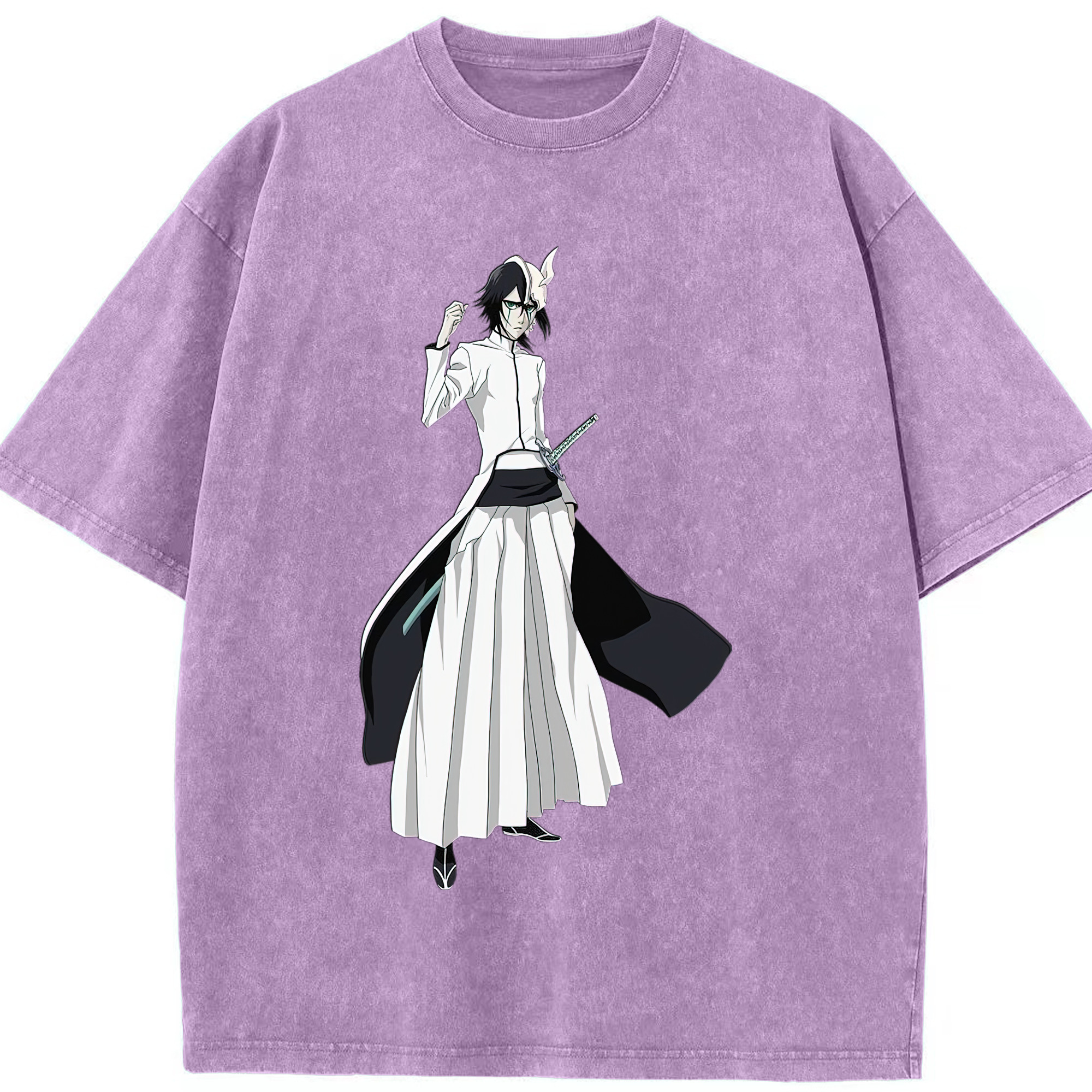 （画像用） ブリーチ ウルキオラ·シファー BLEACH Ulquiorra cifer 綿100% ヴィンテージ風 半袖Tシャツ（フロントプリント）