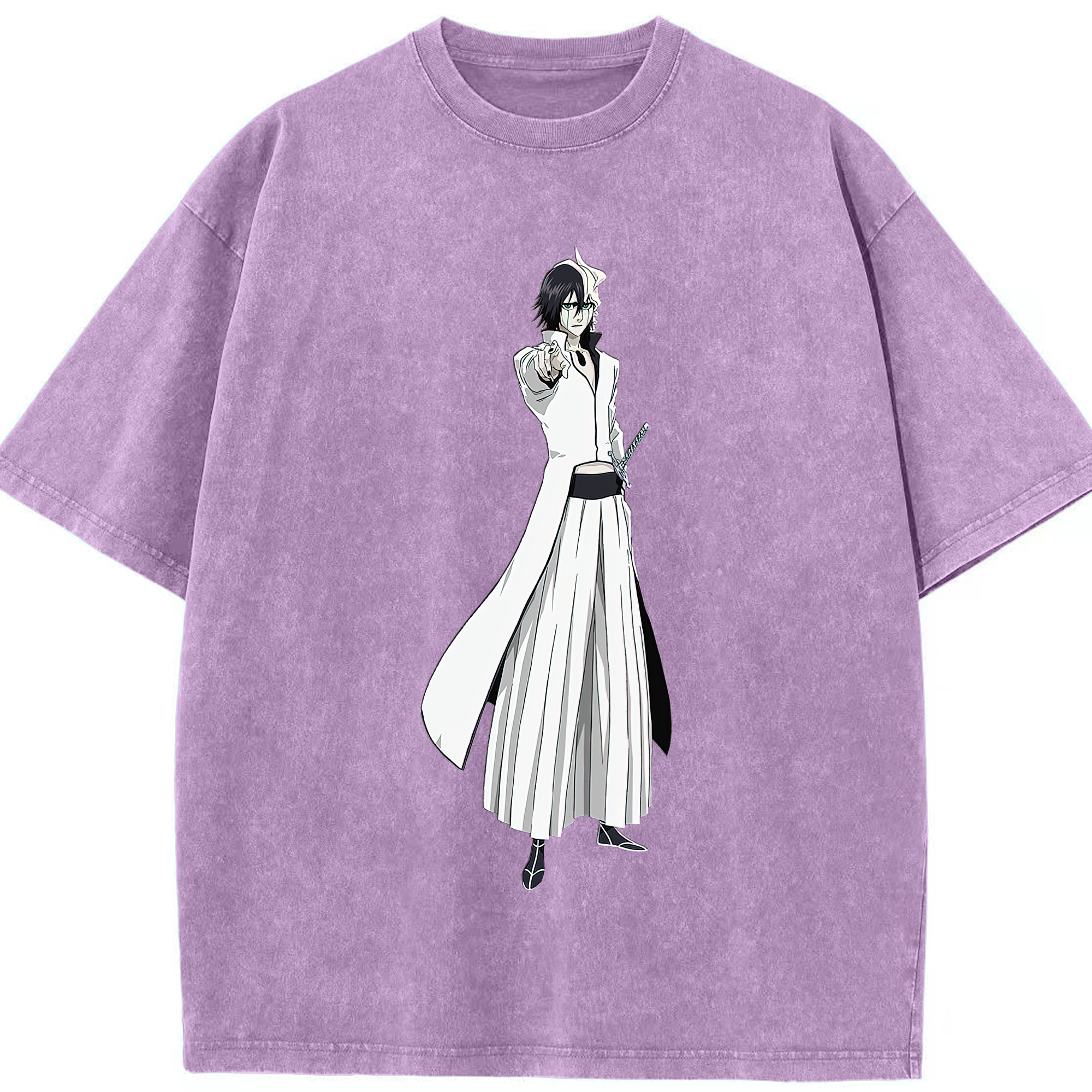 （画像用） ブリーチ ウルキオラ·シファー BLEACH Ulquiorra cifer 綿100% ヴィンテージ風 半袖Tシャツ（フロントプリント）