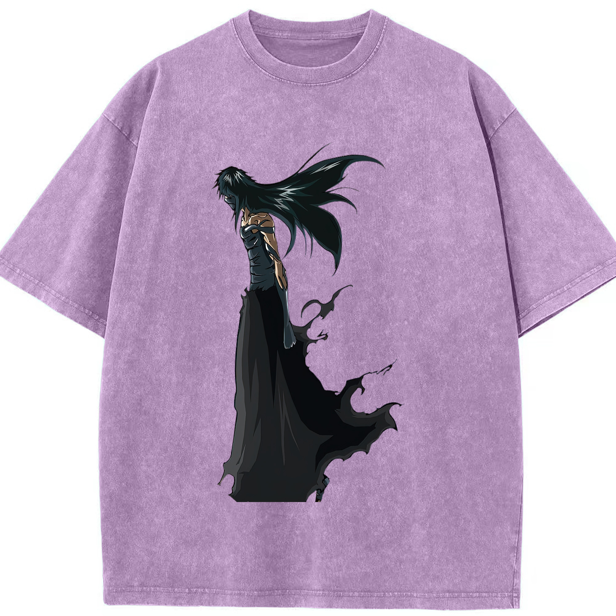（画像用） ブリーチ 黒崎一護（くろさき いちご）BLEACH Kurosaki Ichigo 綿100% ヴィンテージ風 半袖Tシャツ（フロントプリント）