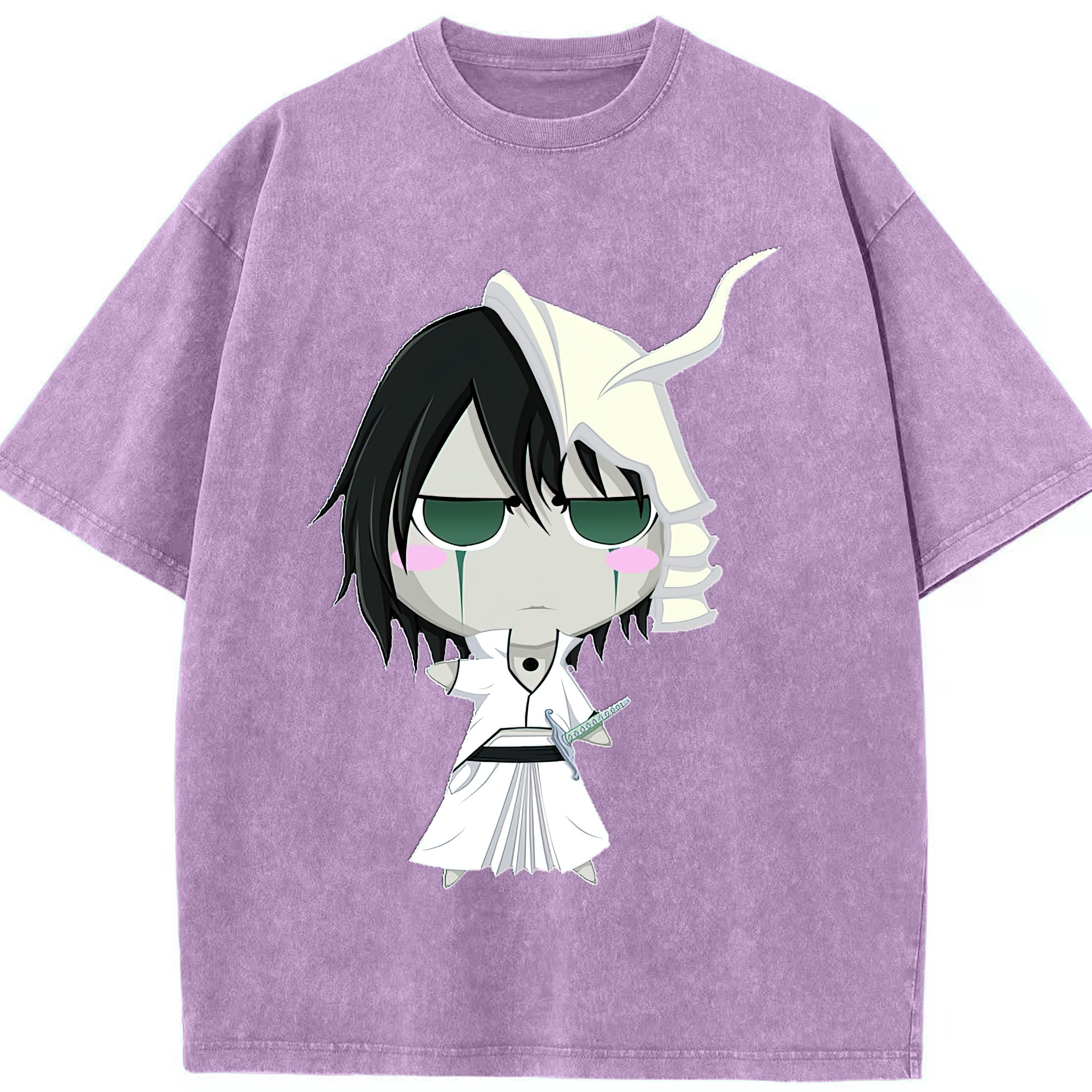 （画像用） ブリーチ ウルキオラ·シファー BLEACH Ulquiorra cifer 綿100% ヴィンテージ風 半袖Tシャツ（フロントプリント）