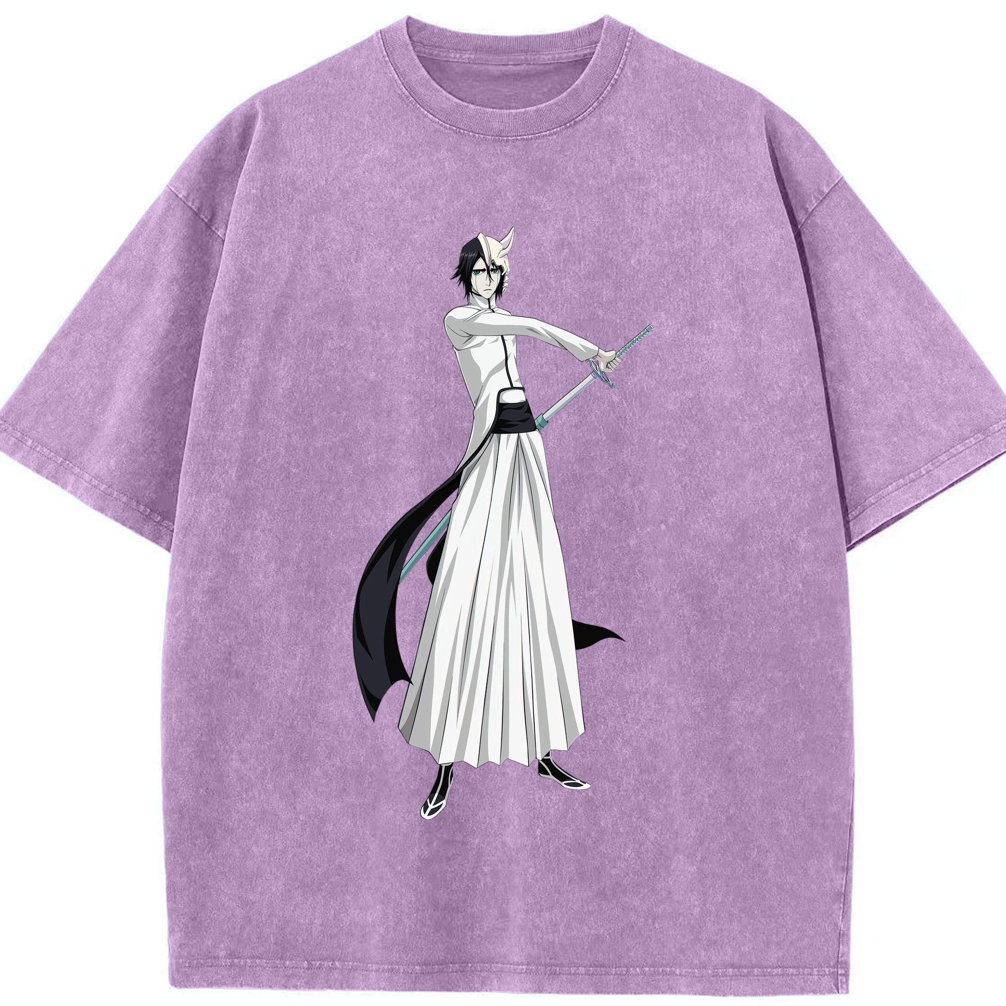 （画像用） ブリーチ ウルキオラ·シファー BLEACH Ulquiorra cifer 綿100% ヴィンテージ風 半袖Tシャツ（フロントプリント）
