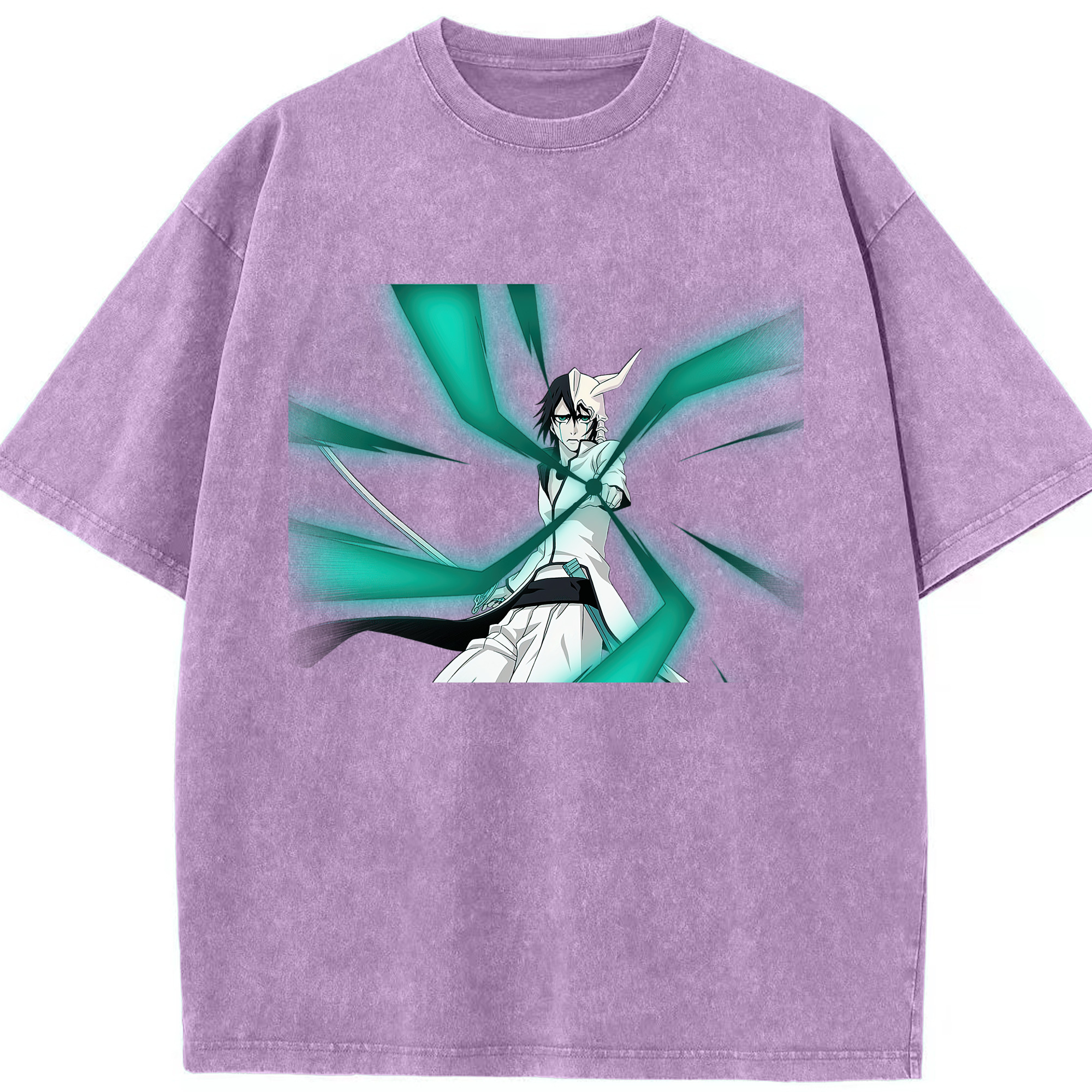 （画像用） ブリーチ ウルキオラ·シファー BLEACH Ulquiorra cifer 綿100% ヴィンテージ風 半袖Tシャツ（フロントプリント）