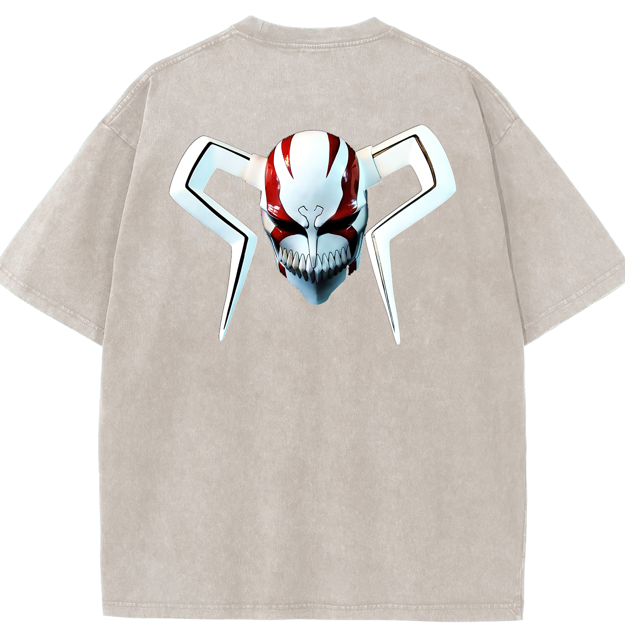 （画像用） ブリーチ 黒崎一護（くろさき いちご）BLEACH Kurosaki Ichigo 綿100% ヴィンテージ風 半袖Tシャツ（背面プリント）