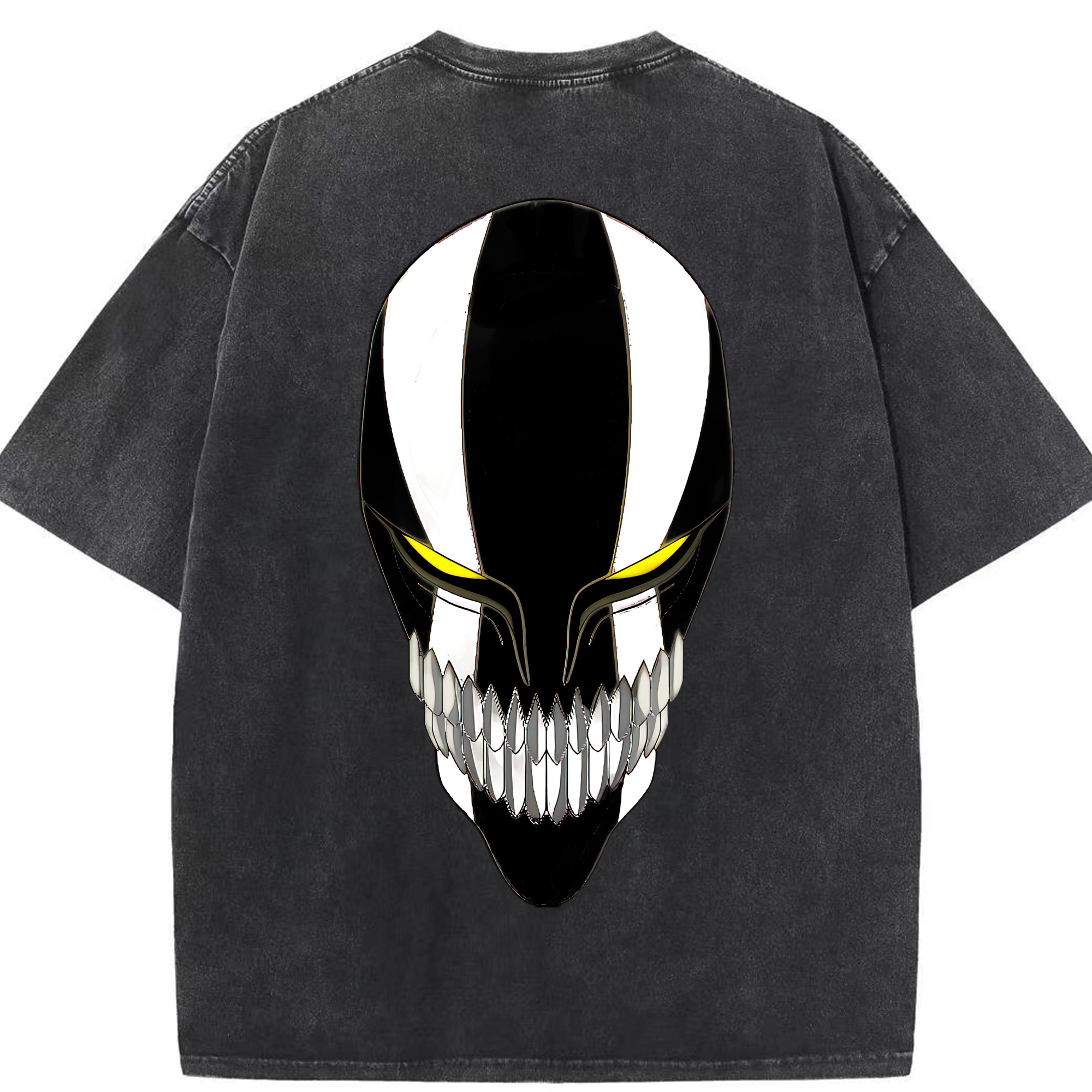 （画像用） ブリーチ 黒崎一護（くろさき いちご）BLEACH Kurosaki Ichigo 綿100% ヴィンテージ風 半袖Tシャツ（背面プリント）