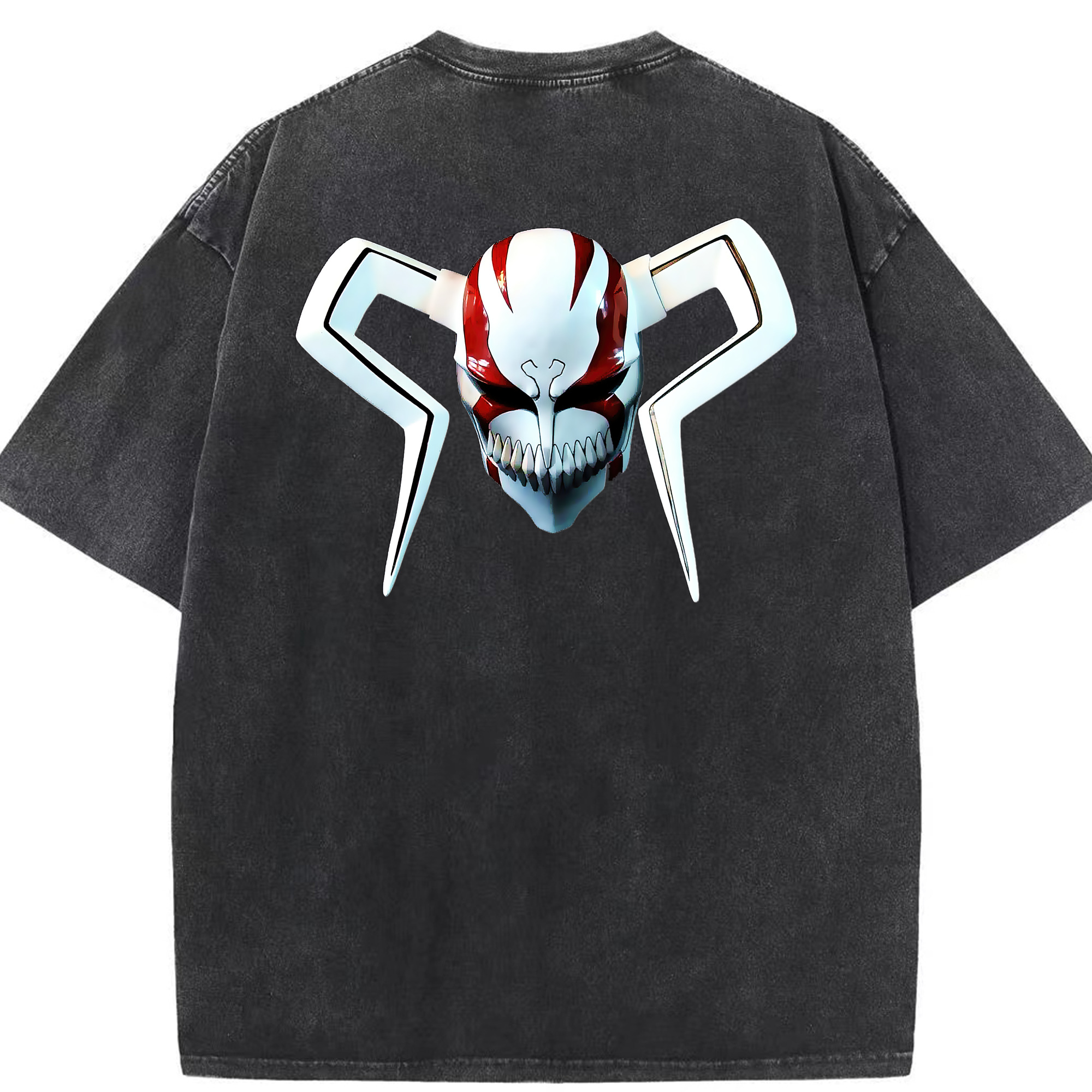（画像用） ブリーチ 黒崎一護（くろさき いちご）BLEACH Kurosaki Ichigo 綿100% ヴィンテージ風 半袖Tシャツ（背面プリント）
