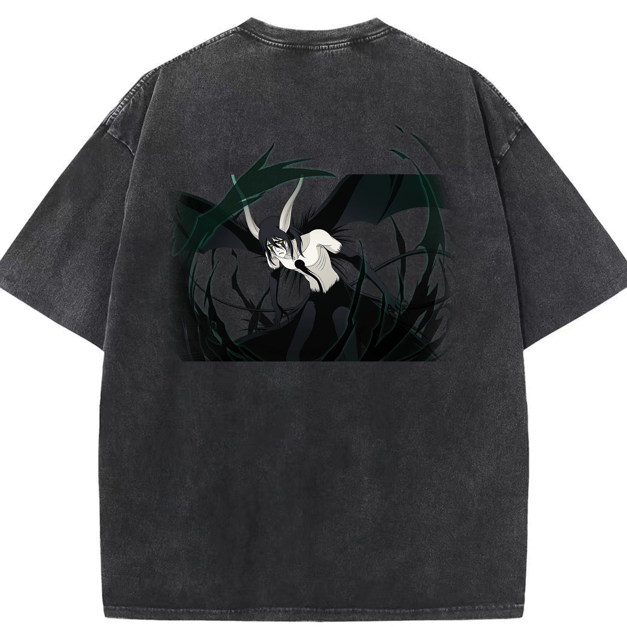 （画像用） ブリーチ ウルキオラ·シファー BLEACH Ulquiorra cifer 綿100% ヴィンテージ風 半袖Tシャツ（背面プリント）